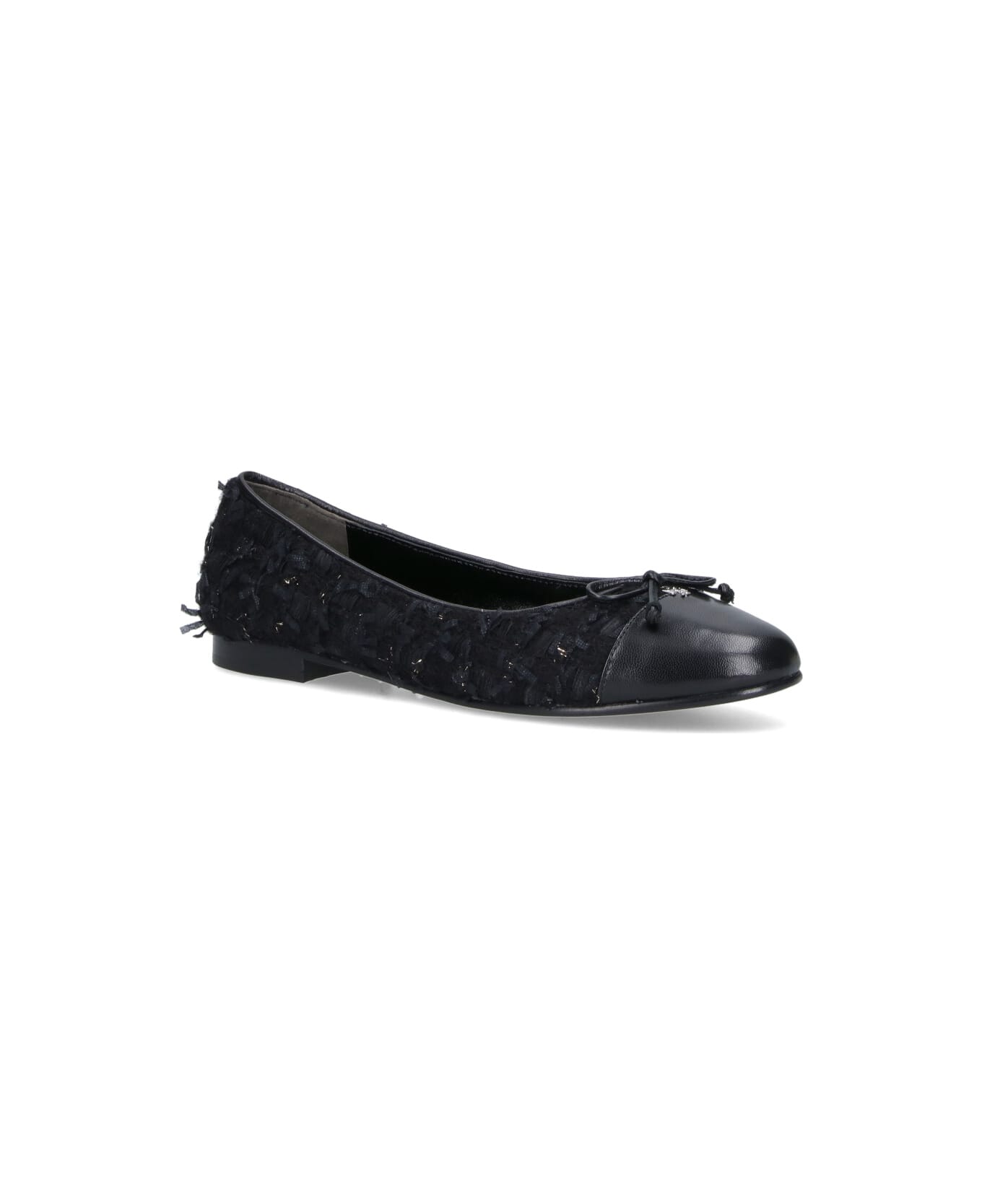 Tory Burch Tweed Ballet Flats In Wool Blend - Blue