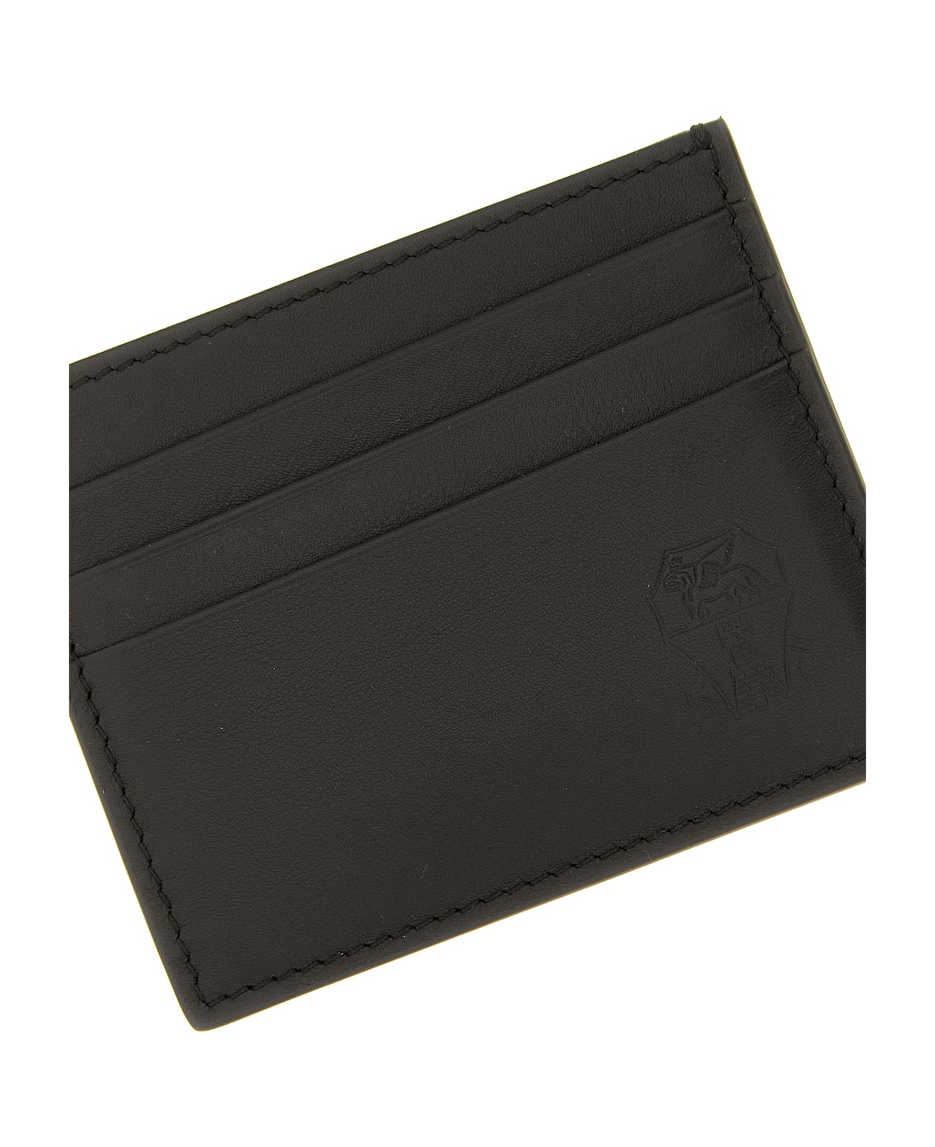 Brunello Cucinelli Logo Card Holder - Brown