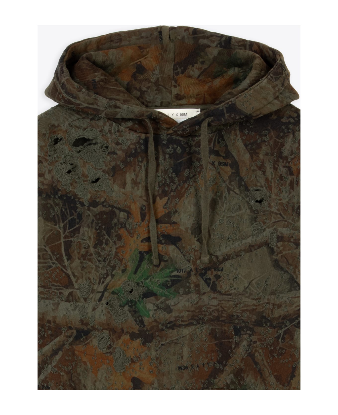1017 ALYX 9SM Camo Hoodie Camo printed distressed cotton hoodie - Camo hoodie - Camouflage