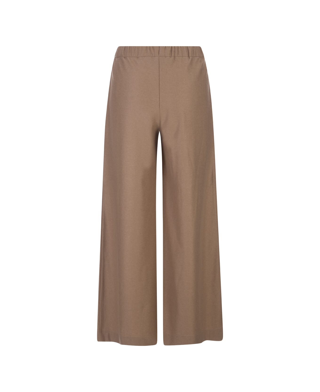 Fedeli Camel Cashmere Wide Trousers - Brown ボトムス
