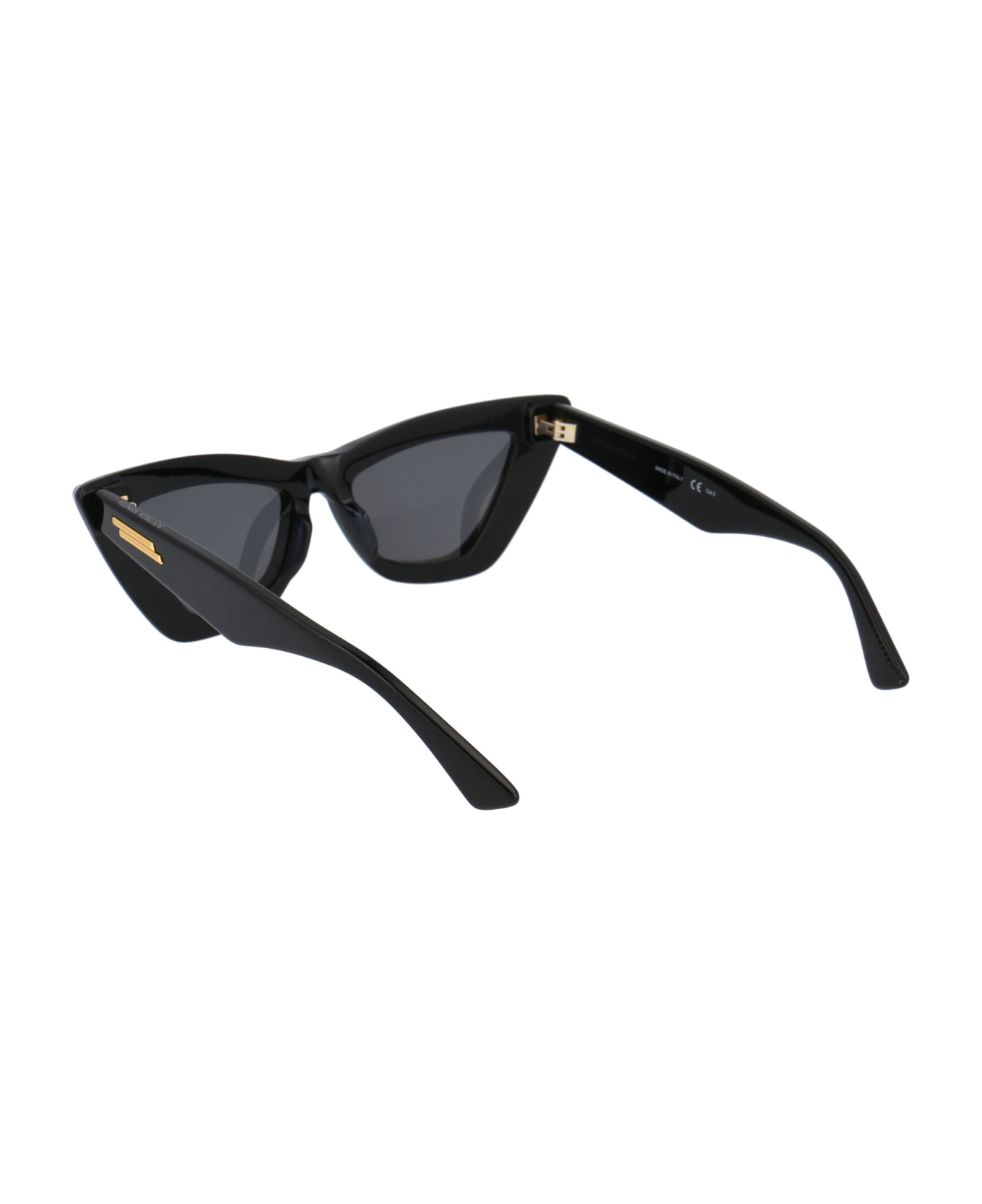 Bottega Veneta Eyewear Bv1101s Sunglasses - 001 BLACK BLACK GREY