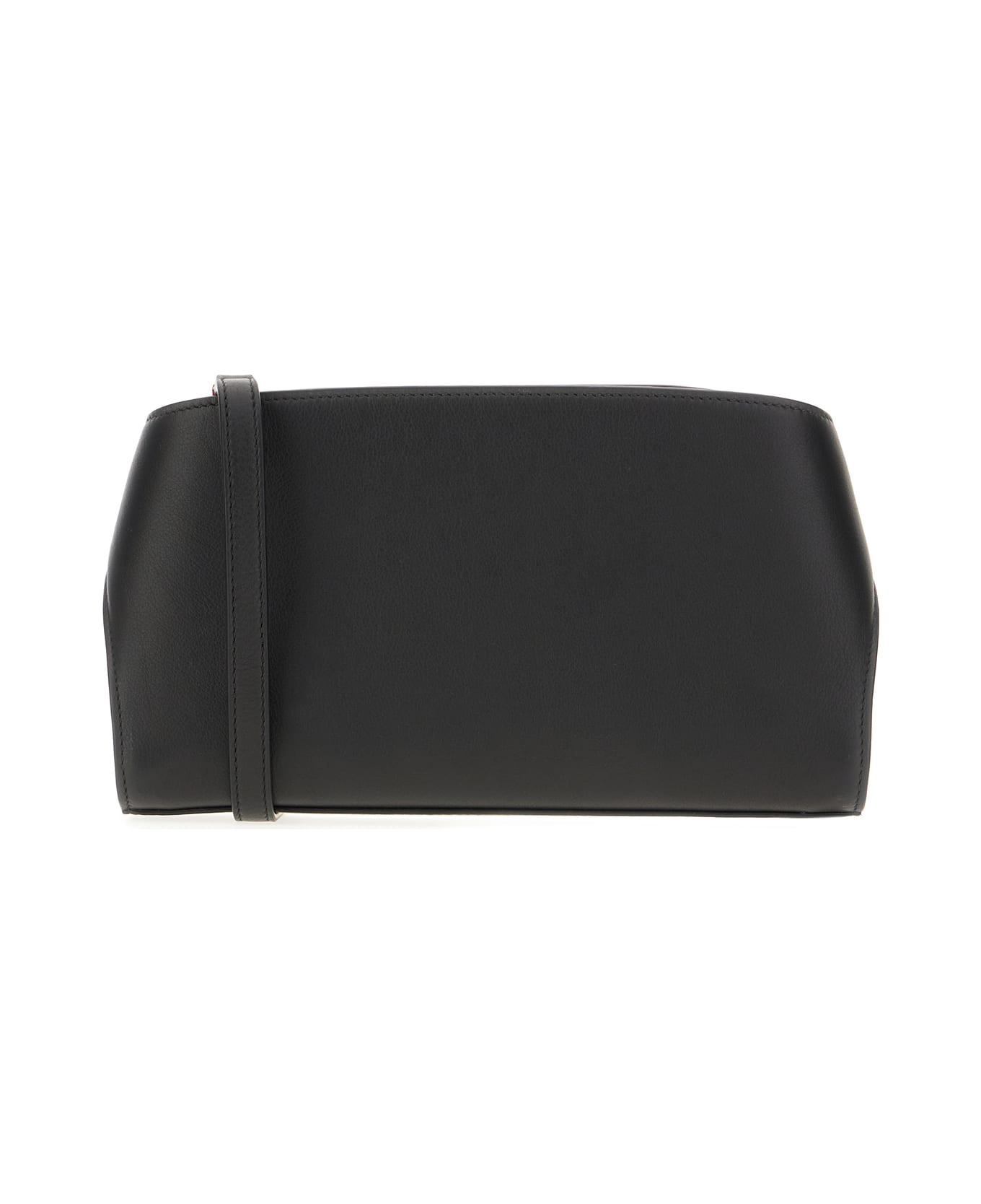 Ferragamo Black Leather Small Hug Shoulder Bag - Black