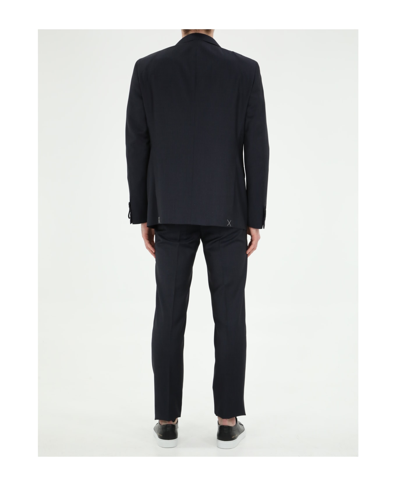 Tonello Blue Wool Pinstripe Suit - BLUE スーツ