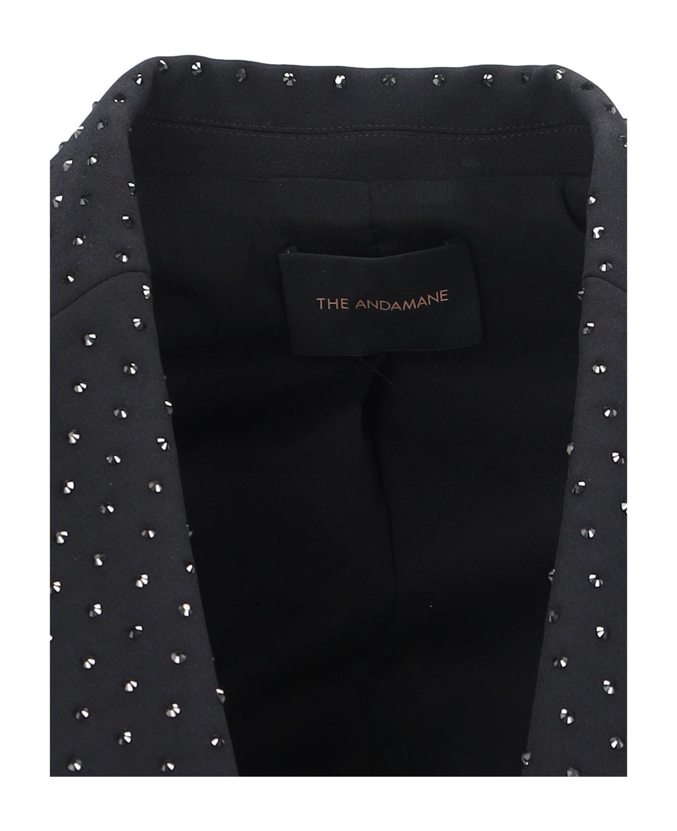 The Andamane Blazer With Rhinestones - Black  