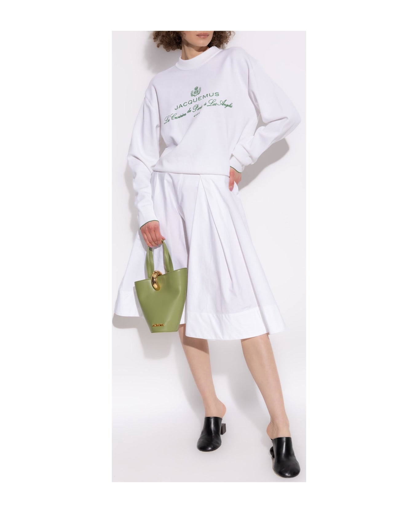 Jacquemus Sweater With Logo - HOTEL ADDRESS WHITE
