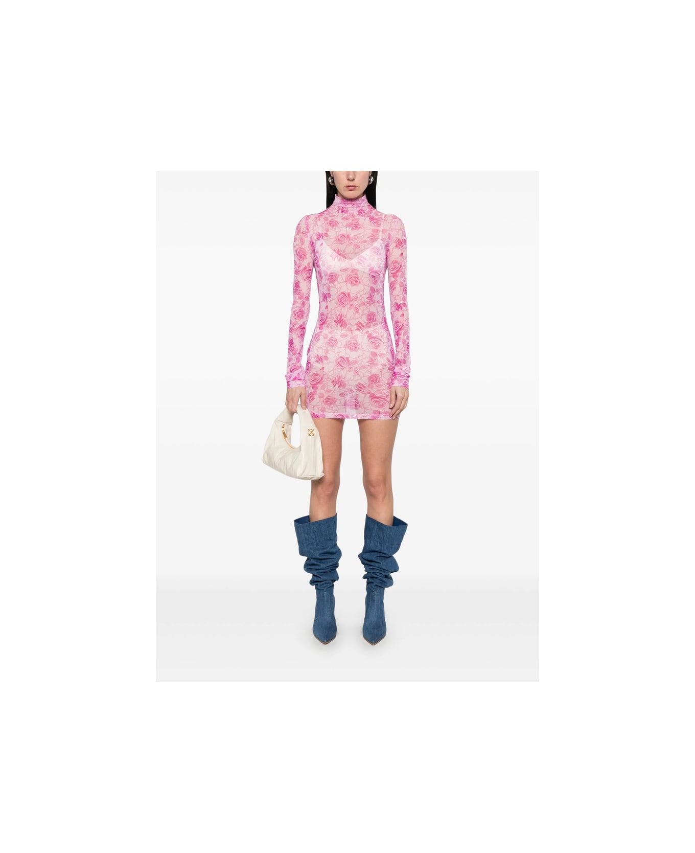Off-White Dress - PINK