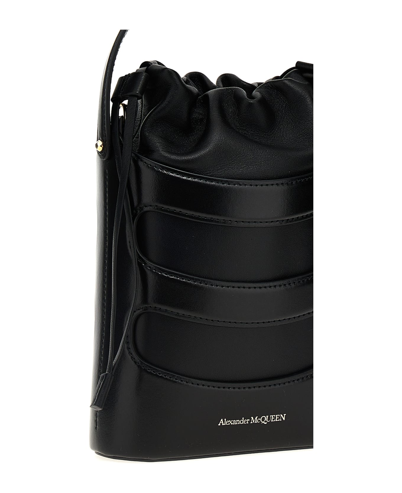 Alexander McQueen 'the Rise Mini' Bucket Bag - Black  