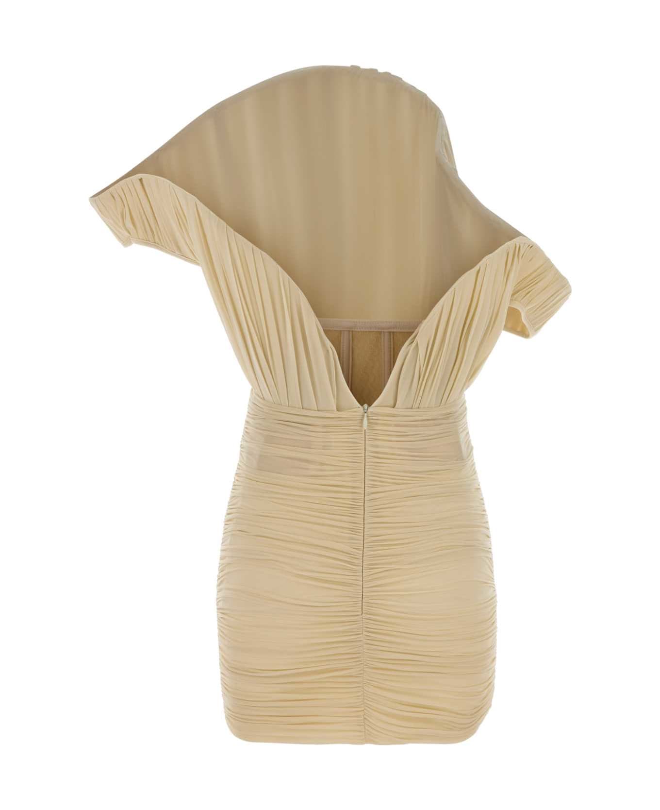 Magda Butrym Cream Jersey Dress - BEIGE