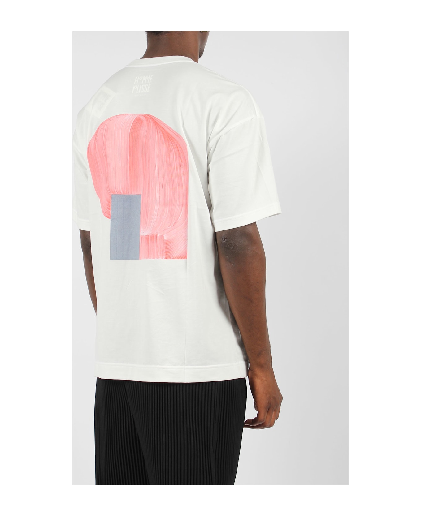 Homme Plissé Issey Miyake Abstract Print T-shirt - White