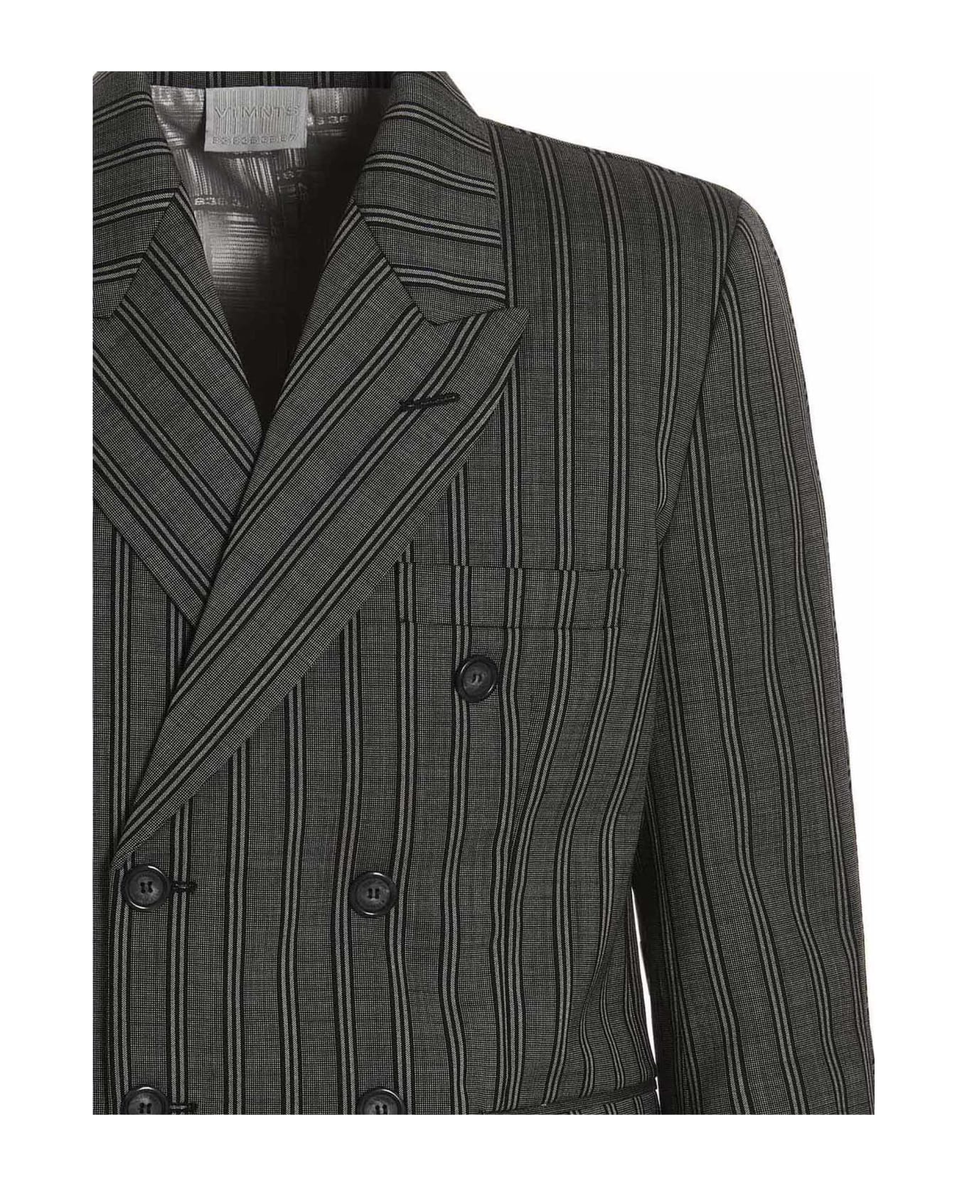 VTMNTS Blazer 'tonal Double Breasted Tailored' - Black  