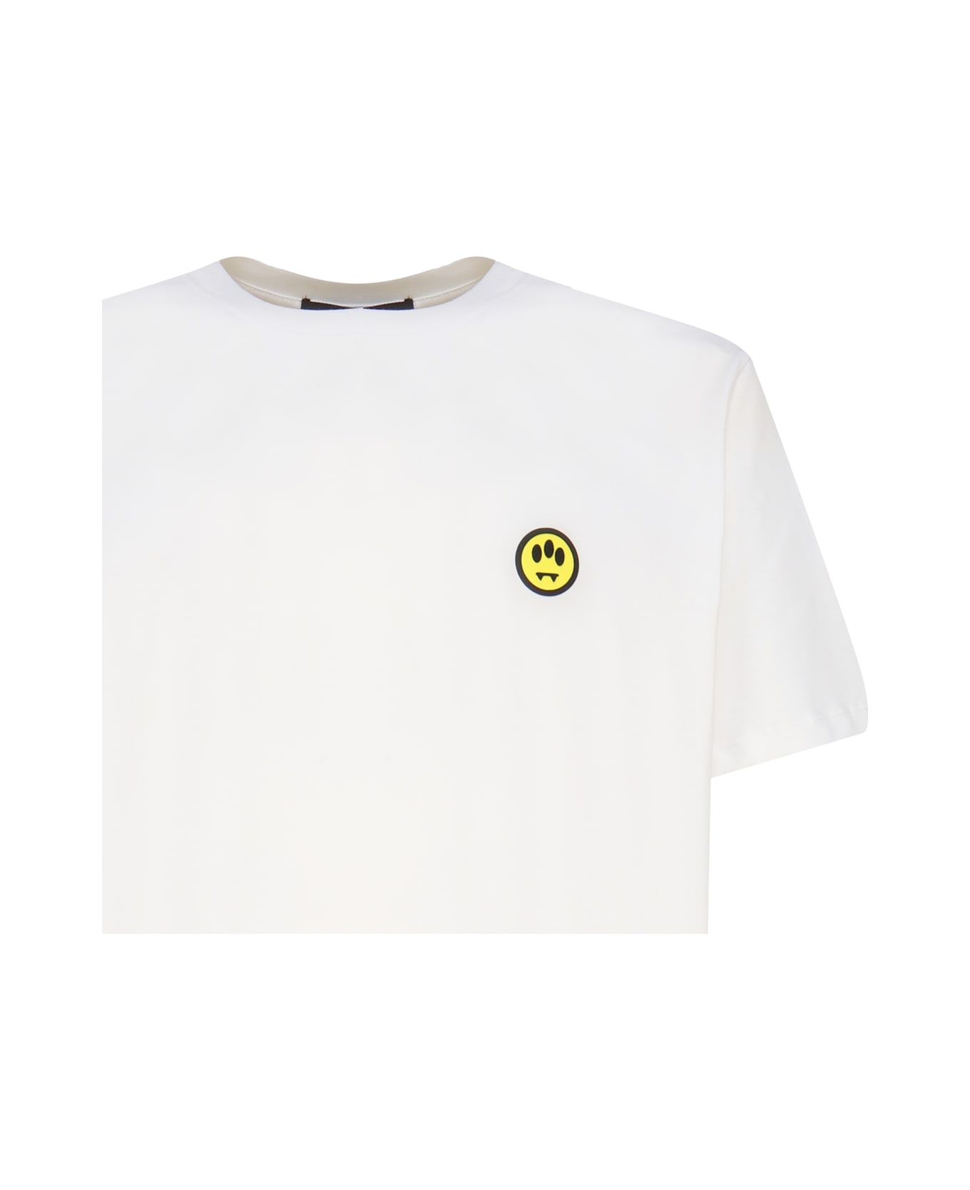 Barrow T-shirt With Smiley Logo - White
