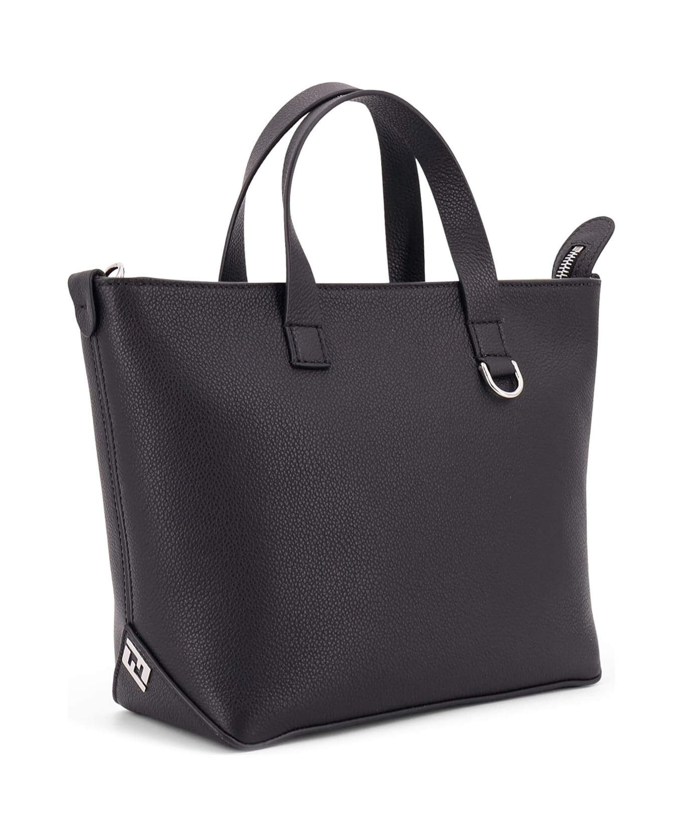 Fendi Leather Small Shopping Bag - NEROPALLADIO