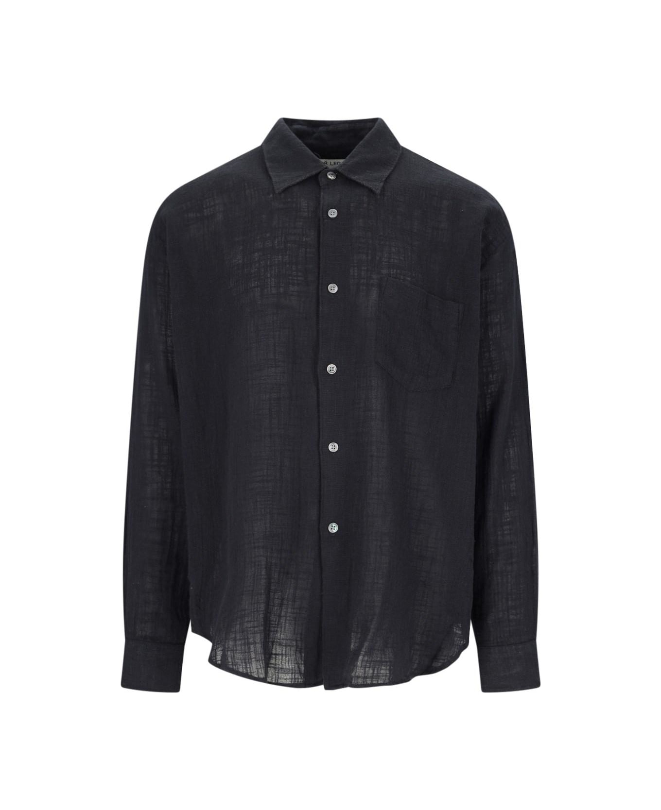 Our Legacy Pocket Shirt - Washed Black Air Cotton