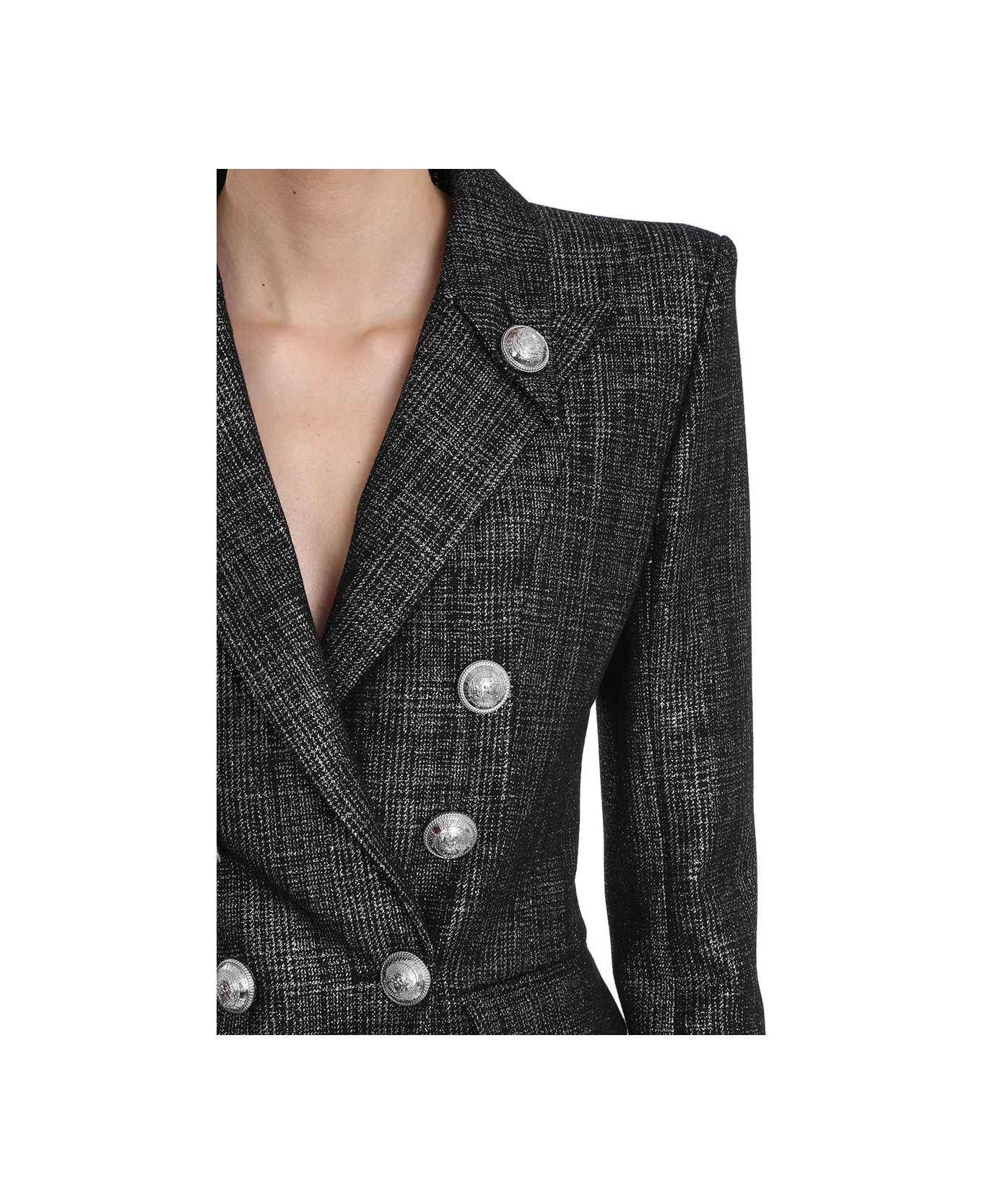 Balmain Blazer In Black Wool - black