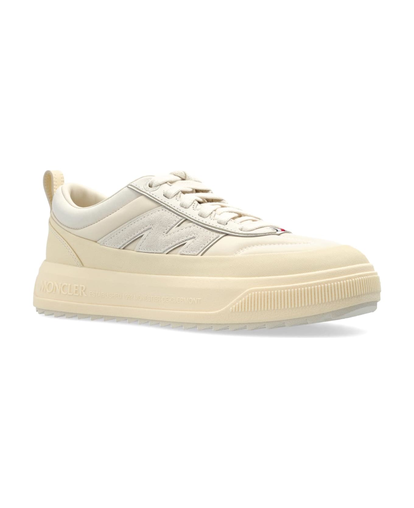 Moncler Sports Shoes With Logo - Beige
