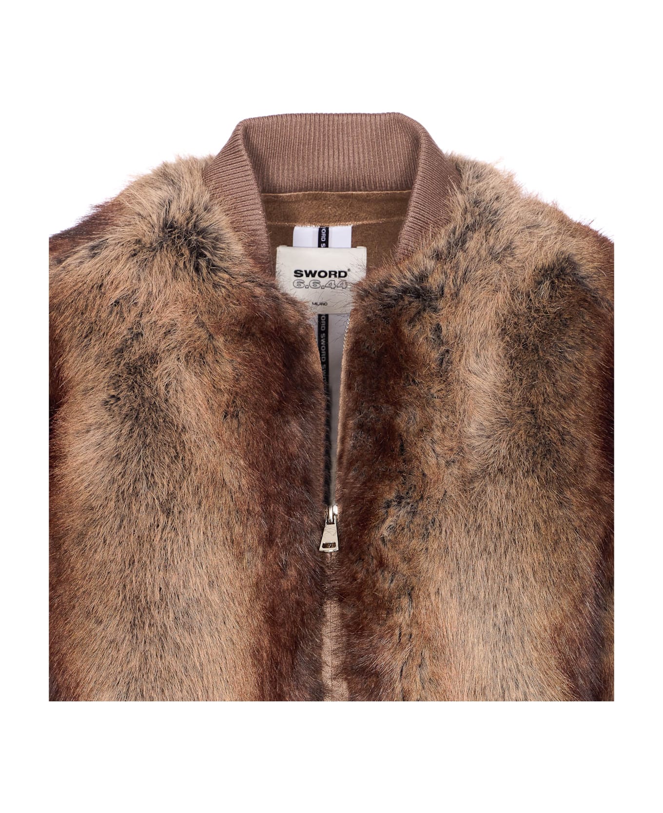 S.W.O.R.D 6.6.44 Faux Fur Jacket - Brown