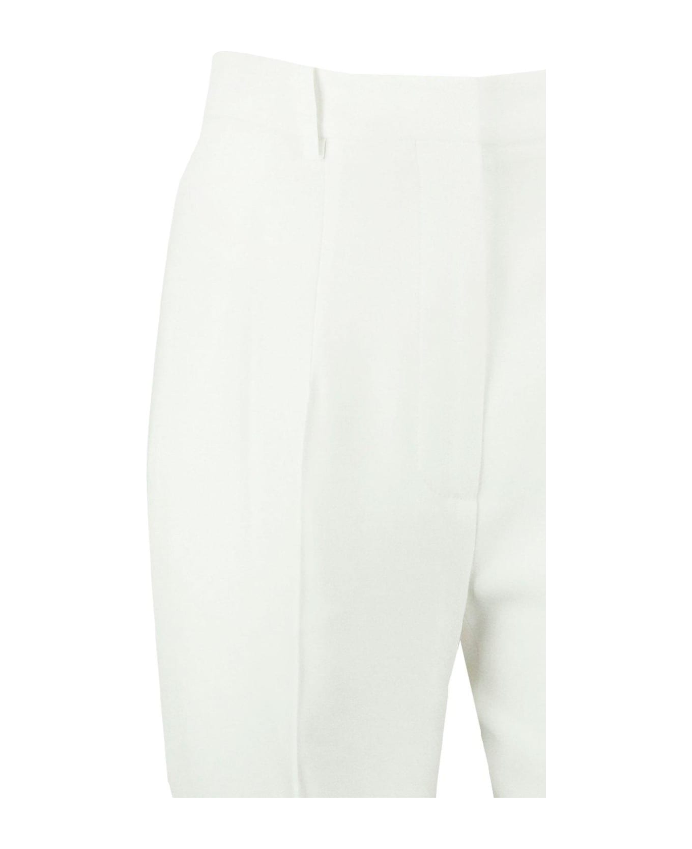 Alexander McQueen High-rise Straight Leg Pants - Bianco
