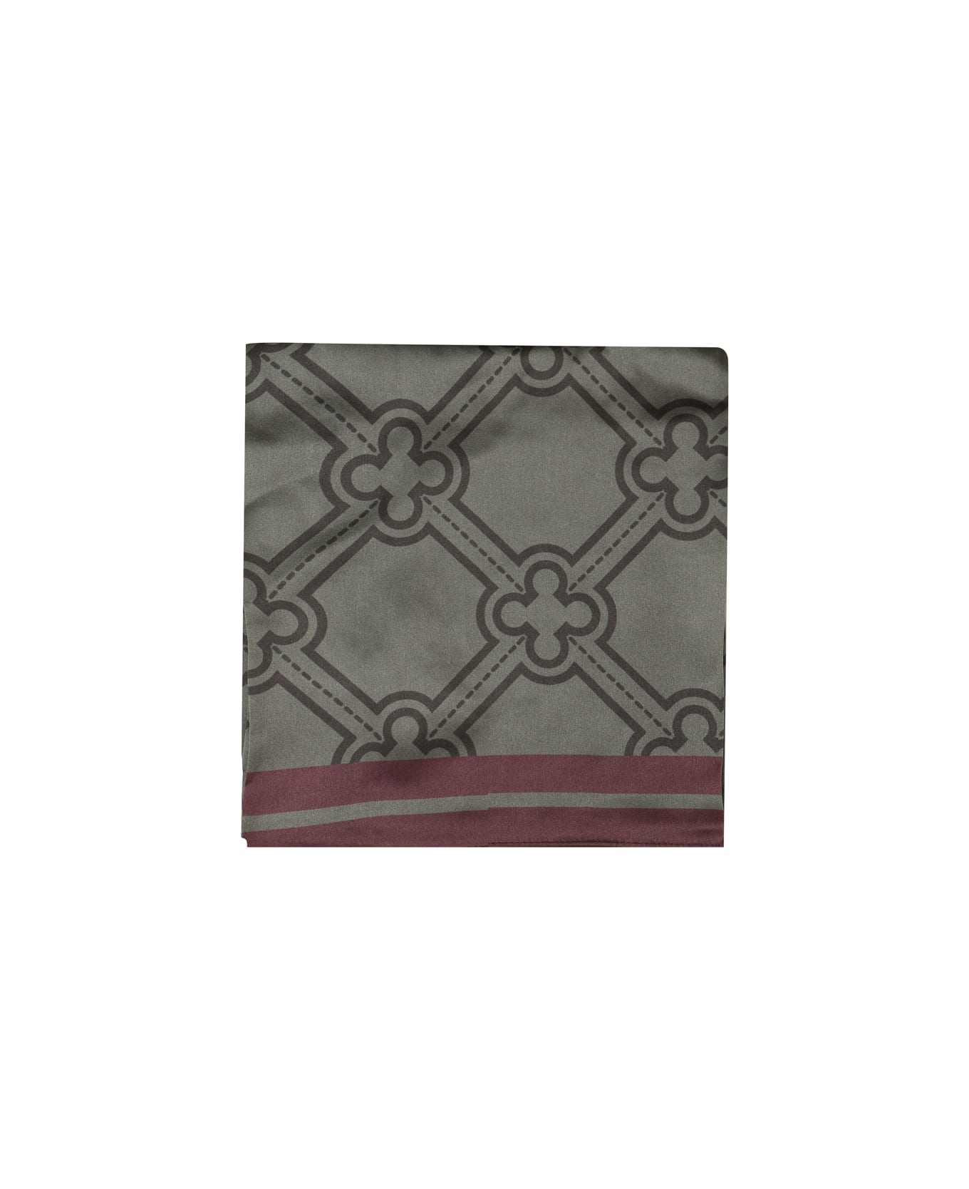 V73 Iris Silk Foulard - Green