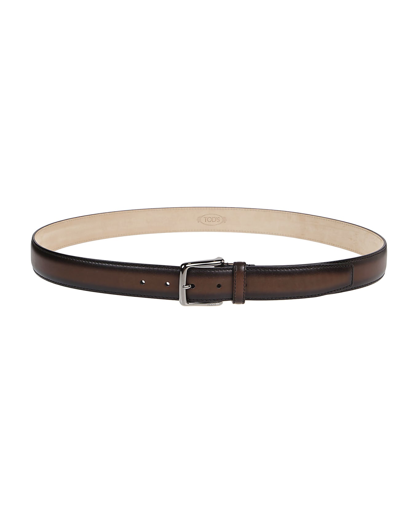 Tod
s Inside Logo Printed Belt - Cacao