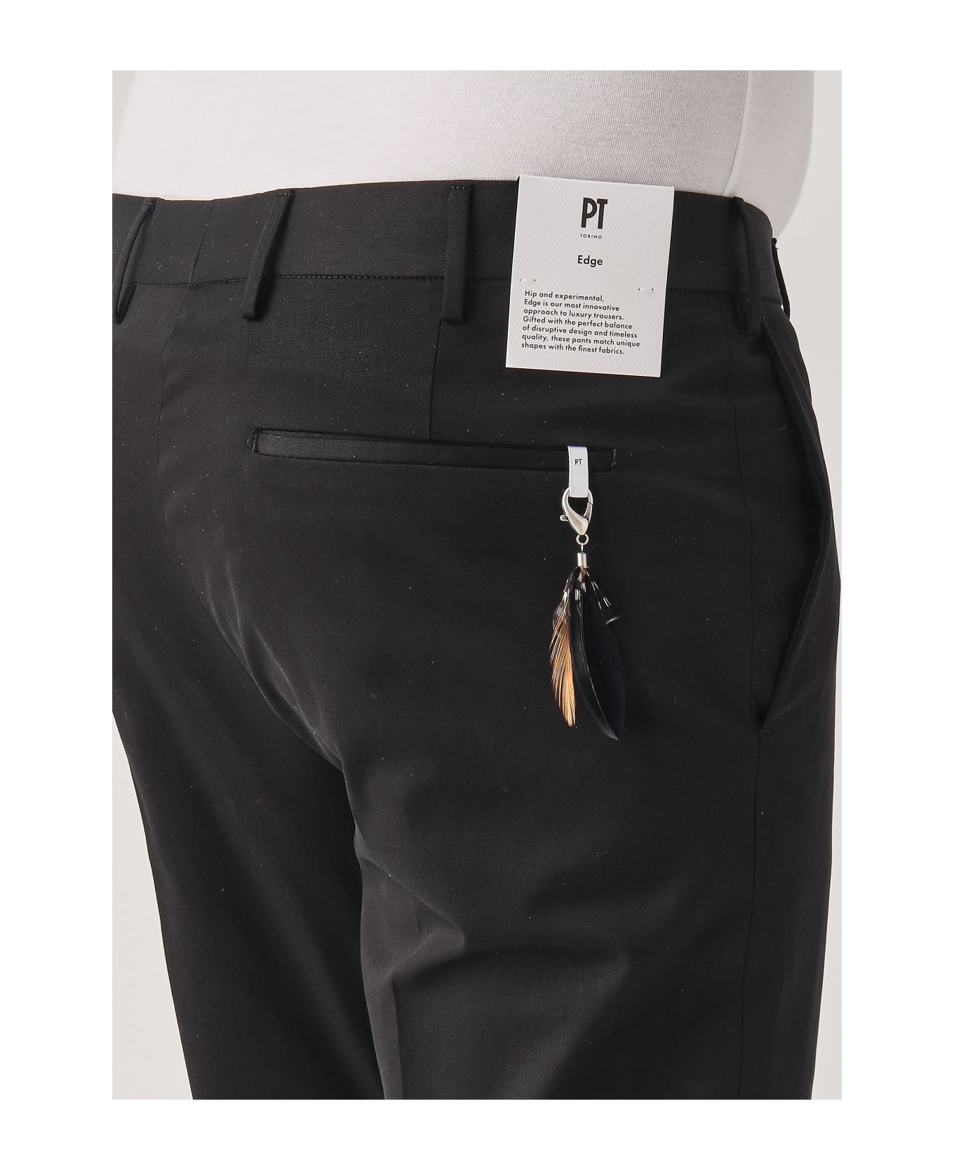 PT Torino Pantalone Uomo Trousers - NERO ボトムス