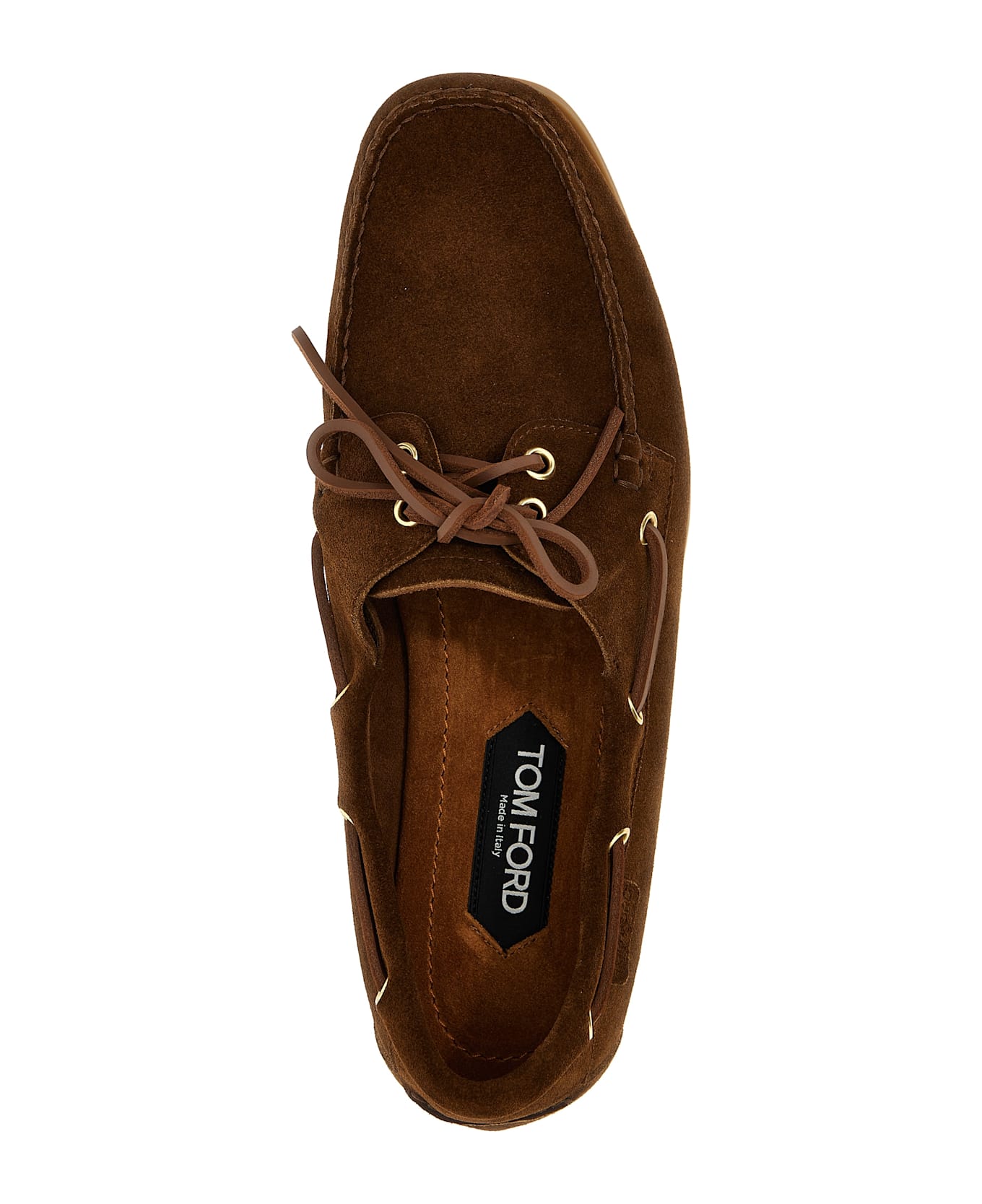 Tom Ford Robin Boat Shoe - BROWN