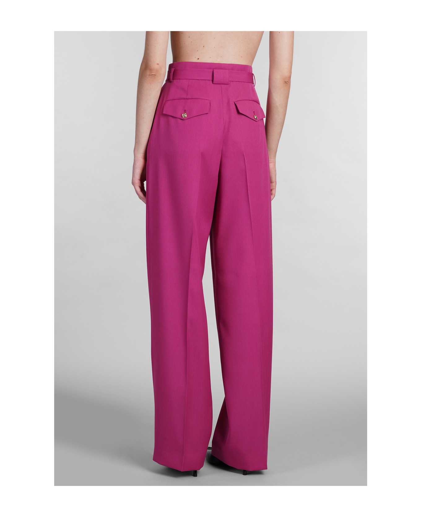 Lanvin Pants In Fuxia Wool - FUCHSIA