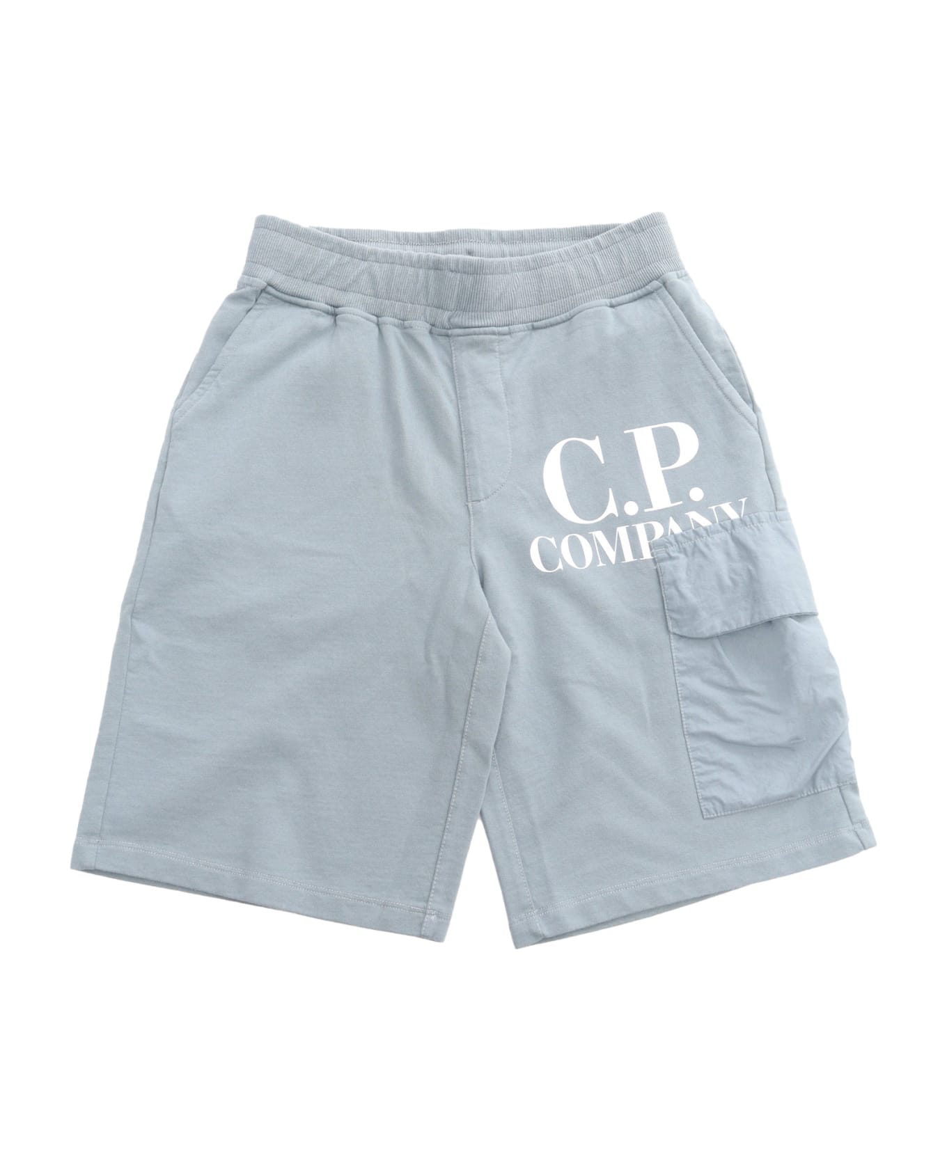 C.P. Company Undersixteen Gray Shorts - GREY