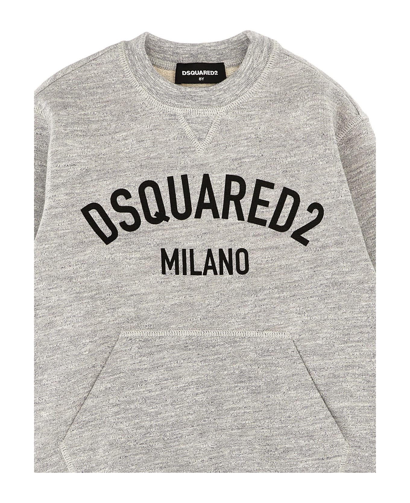 Dsquared2 Logo Print Sweatshirt - Grigio
