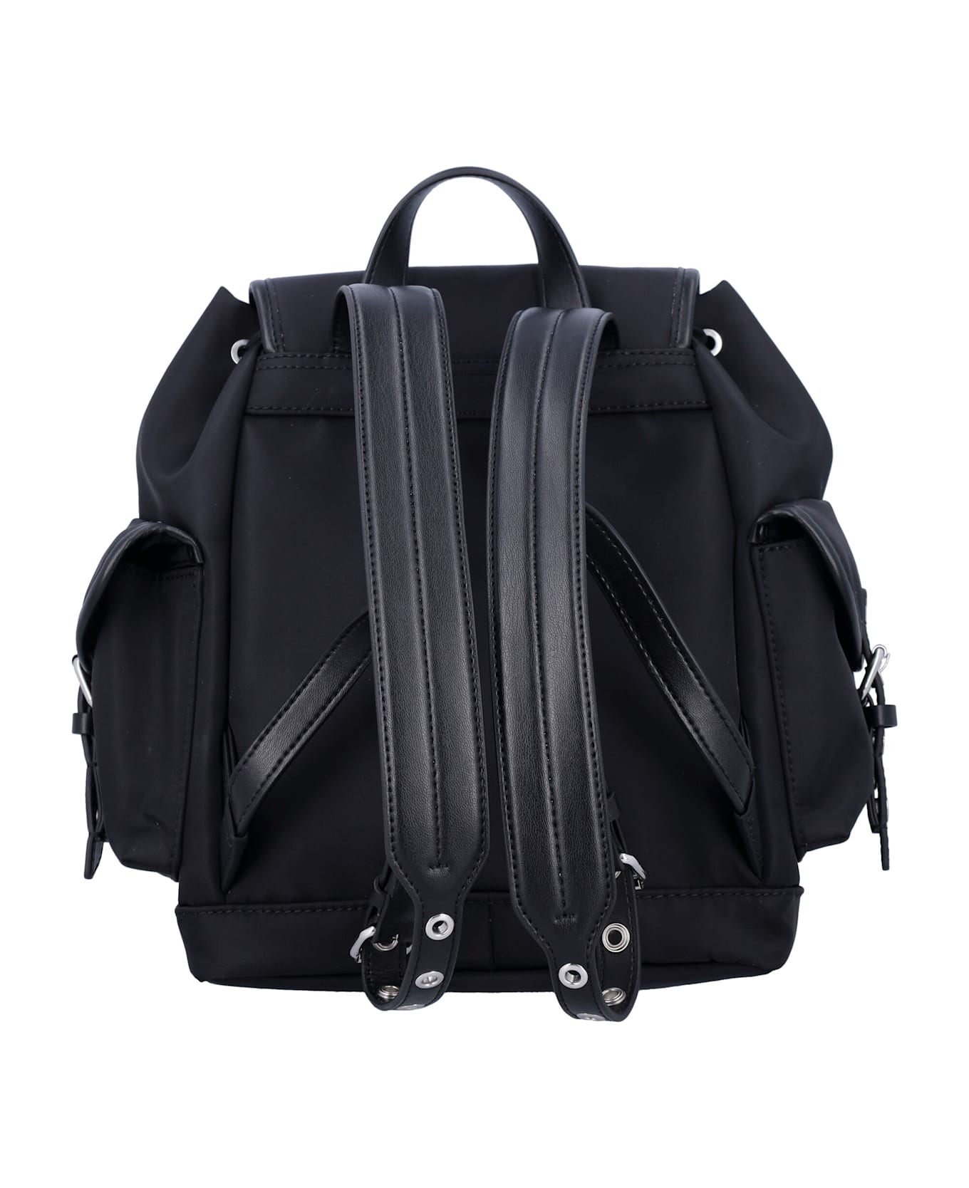 Ganni Small Bucky Nylon Backpack - BLACK