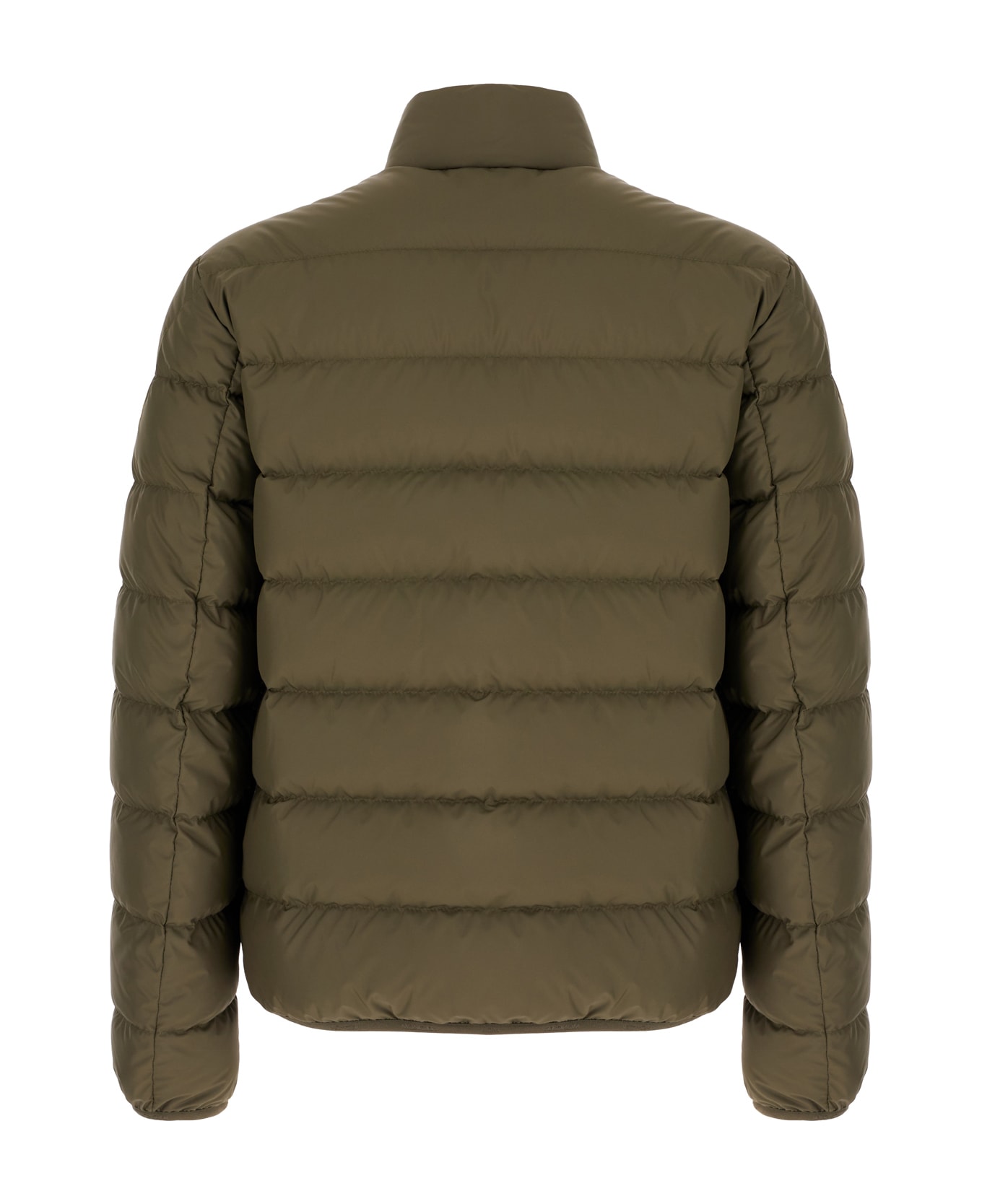 Moncler Military Green Polyester Baudinet Down Jacket - GREEN
