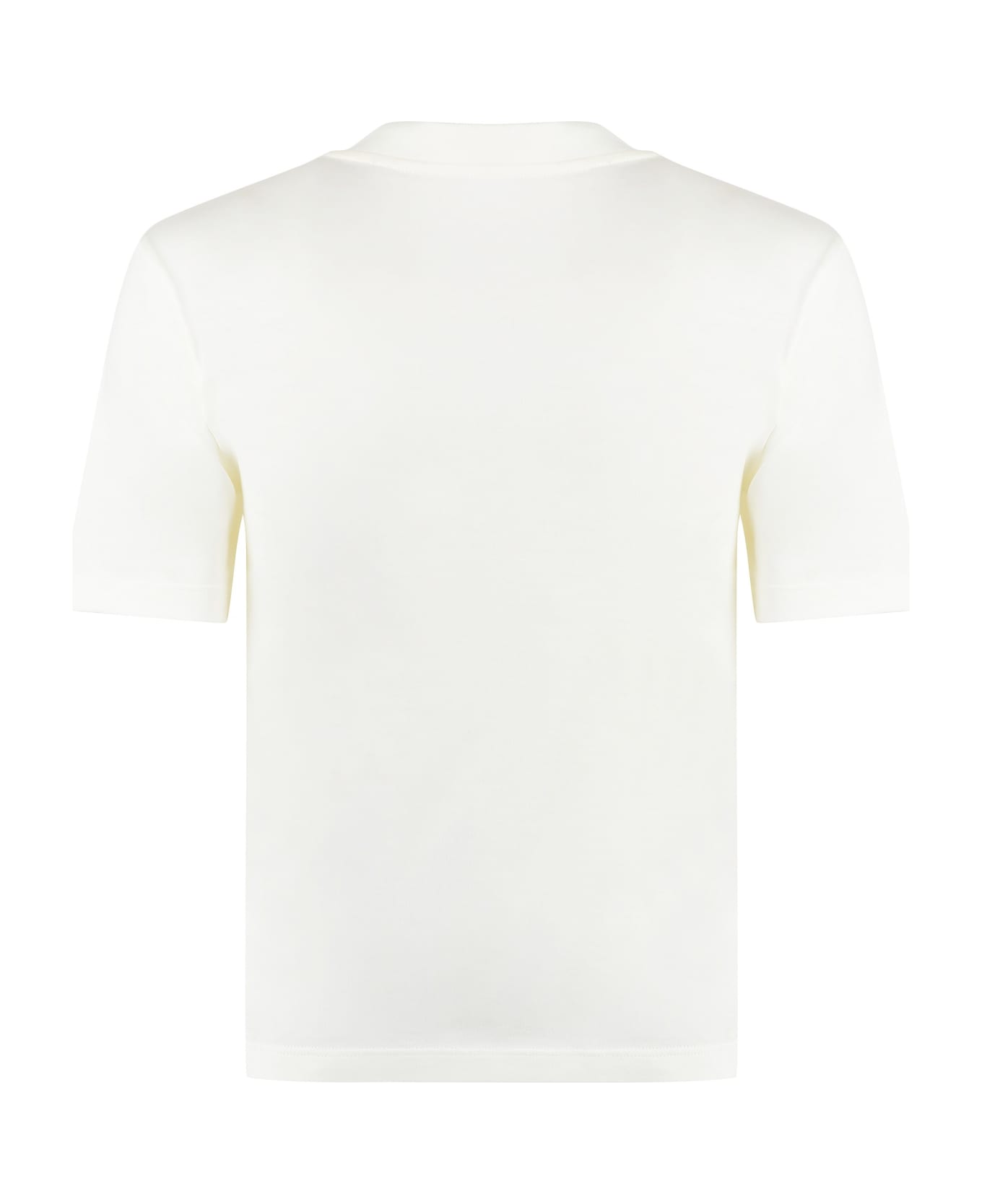 Palm Angels Cotton Crew-neck T-shirt - Ivory