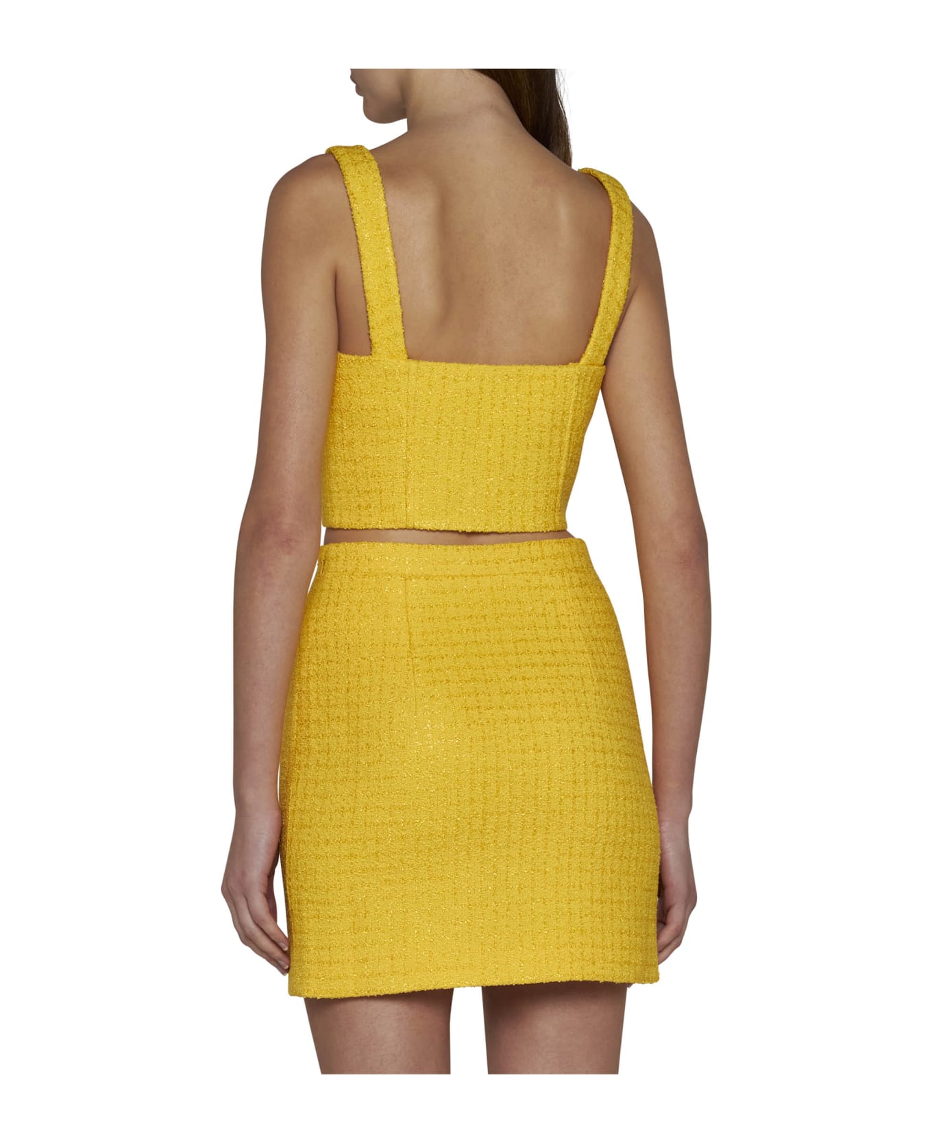 Alessandra Rich Top - Yellow