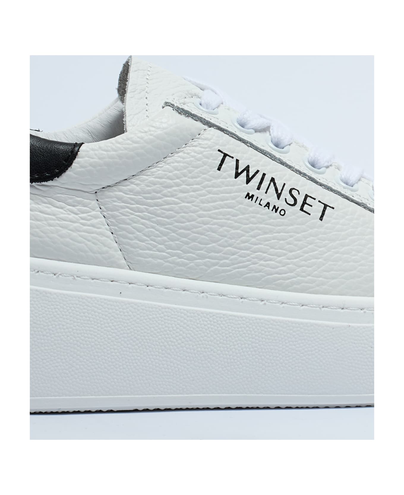 TwinSet Fabric Sneaker - BIANCO-NERO