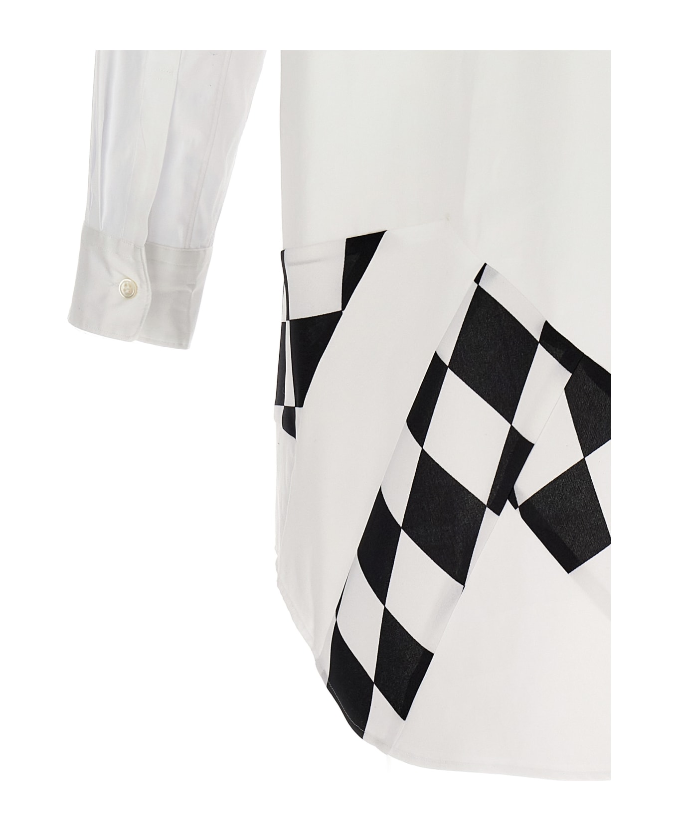 Comme Des Garçons Homme Plus Checkerboard Shirt - White/Black