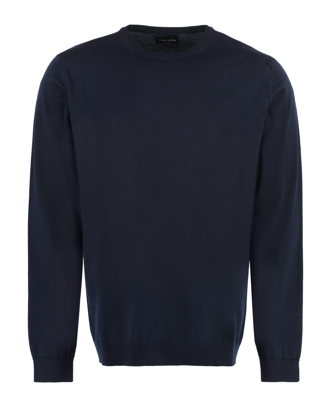 Roberto Collina Merino Wool Crew-neck Sweater - blue