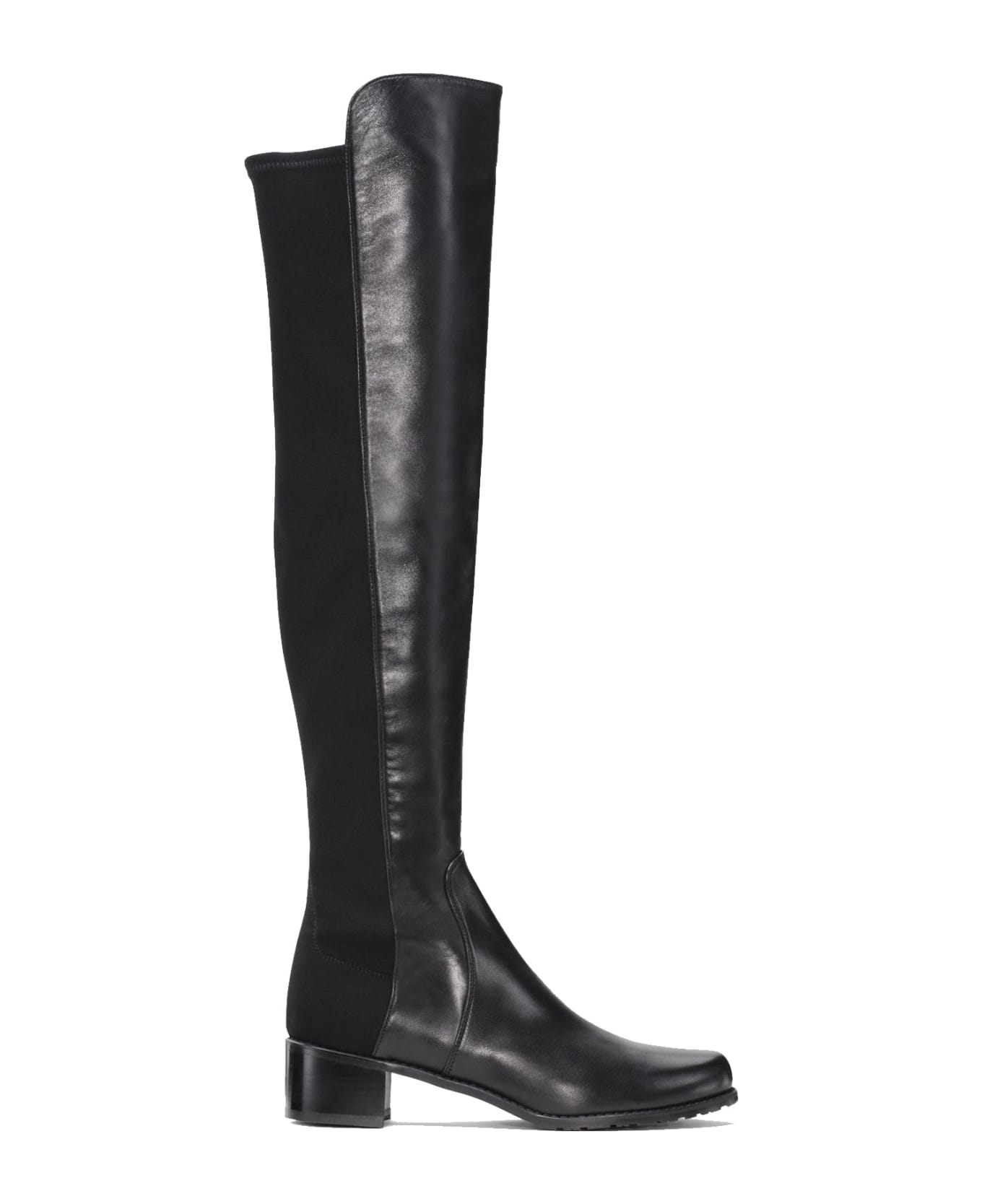 Stuart Weitzman Reserve Leather Boots - Black