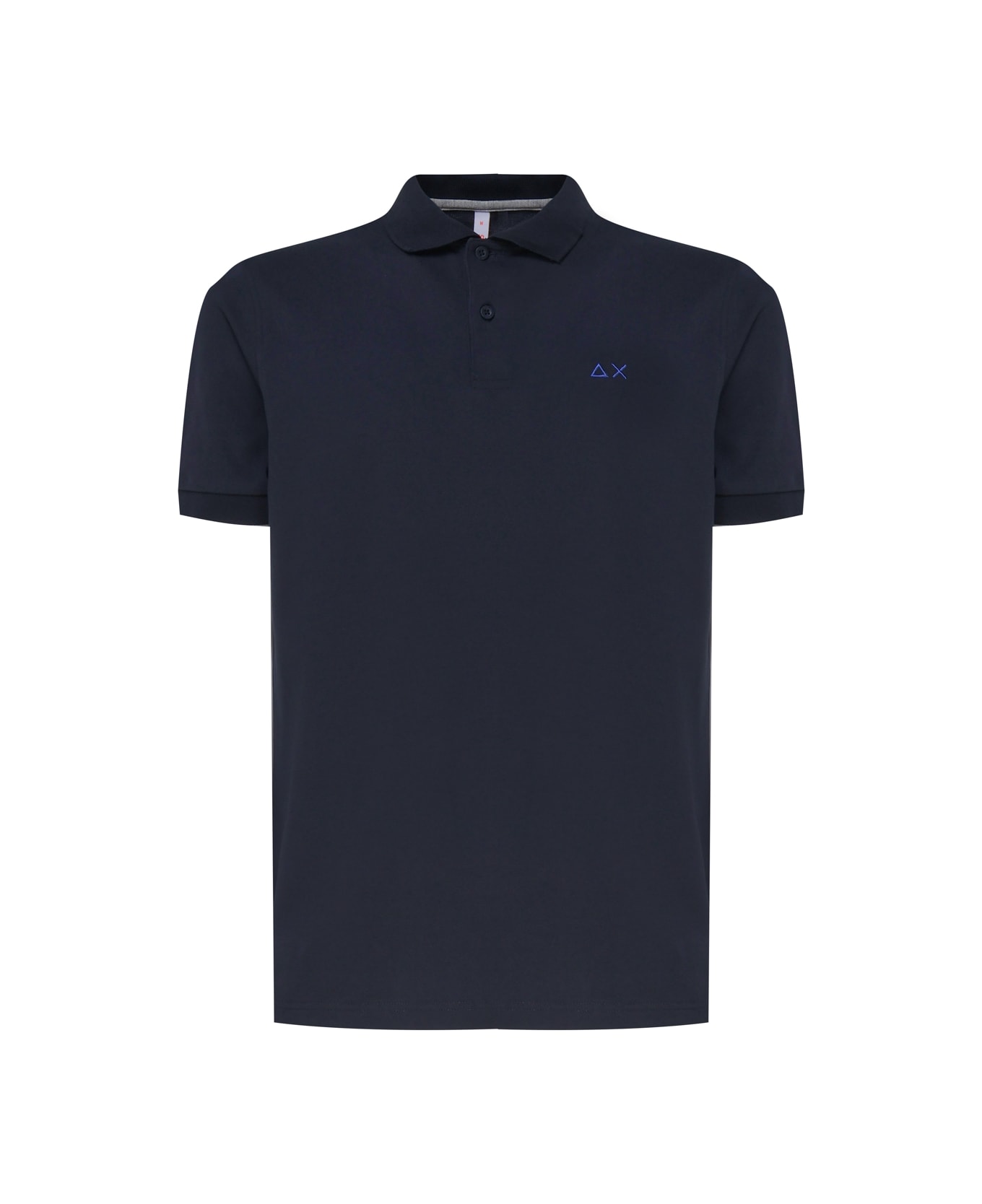 Sun 68 Polo T-shirt In Cotton - Navy blue