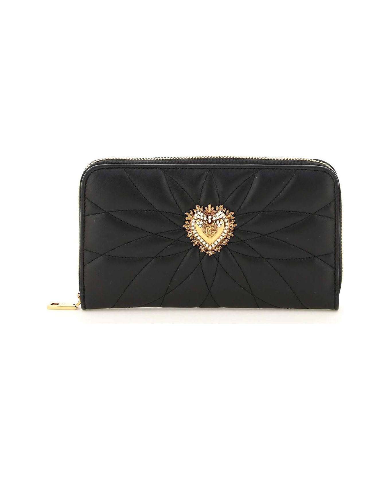 Dolce & Gabbana Devotion Zip-around Wallet - Nero 財布