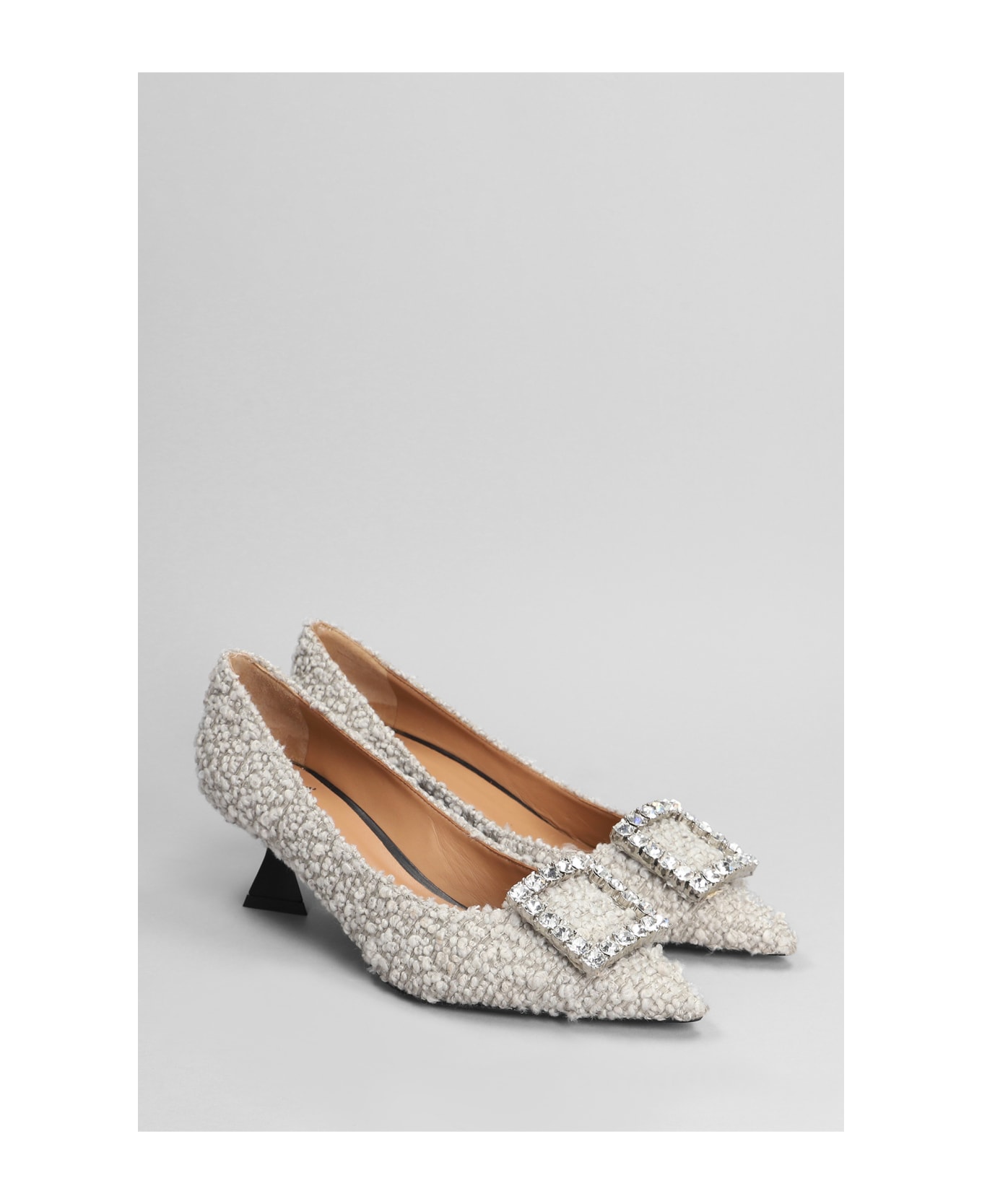 Roberto Festa Evilly Pumps In Beige Wool - beige