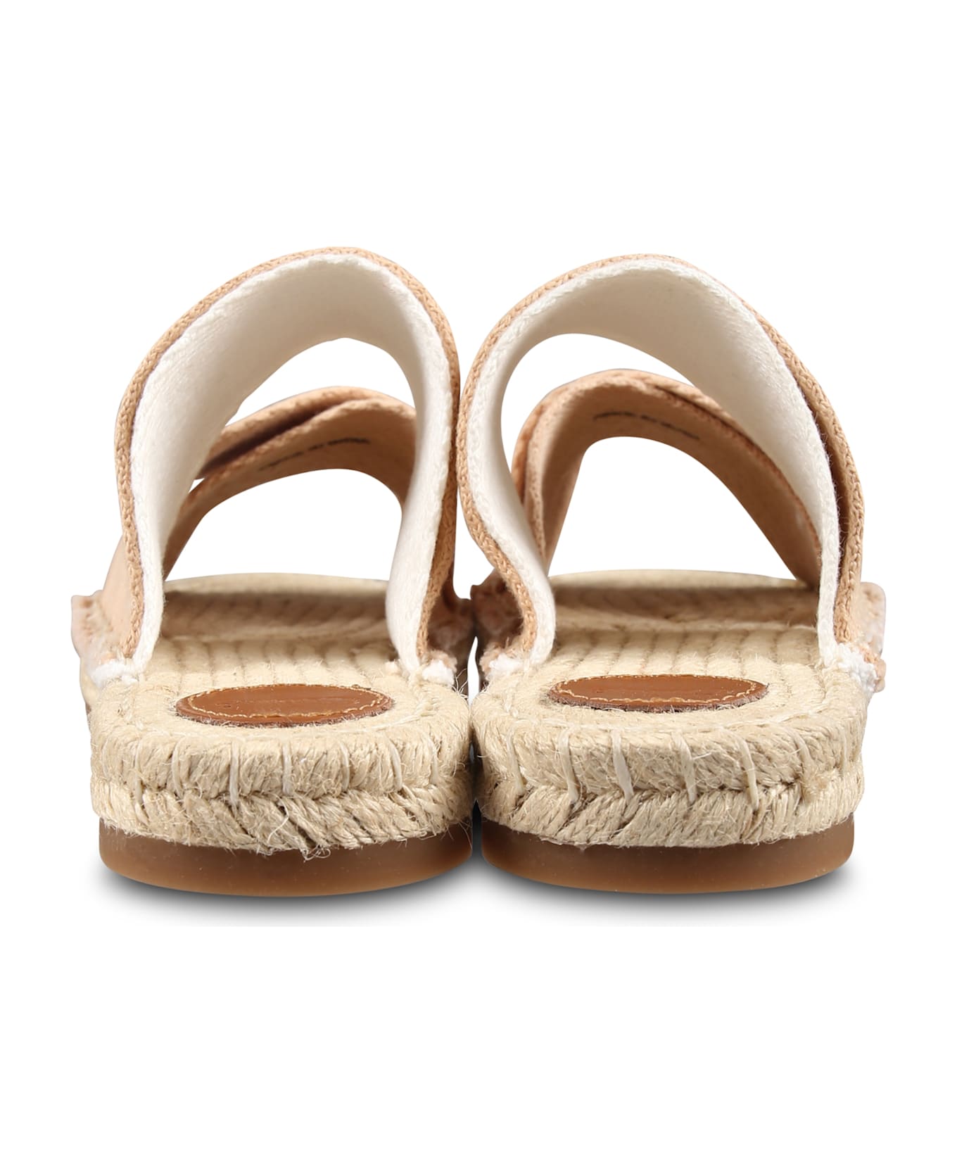 Chloé Pink Slippers For Girl With Logo - Pink