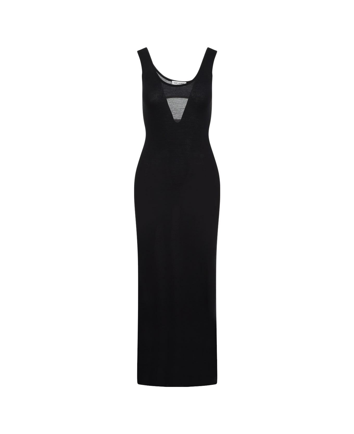 Saint Laurent Wool Tank Dress - Noir