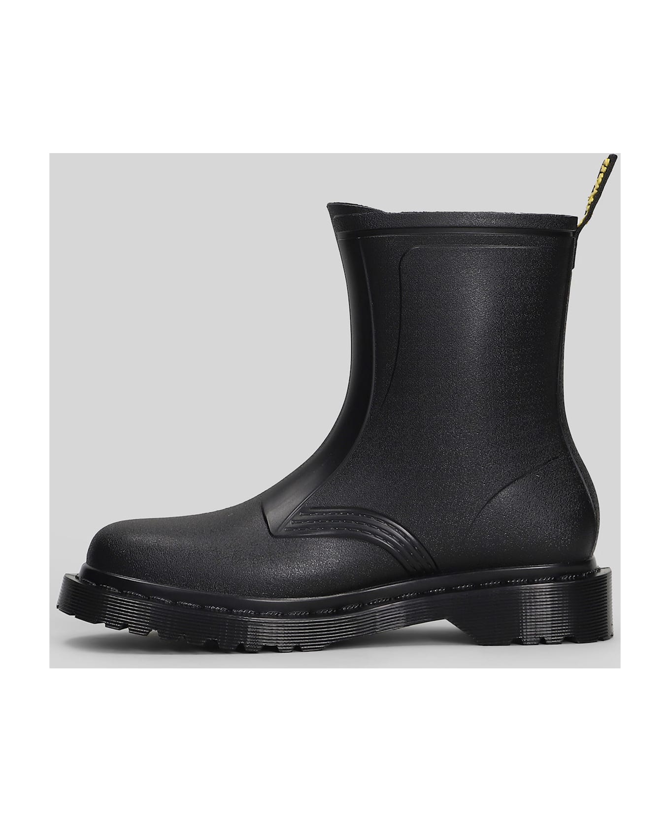 Dr. Martens 1460 Sub Max Combat Boots In Black Pvc - black