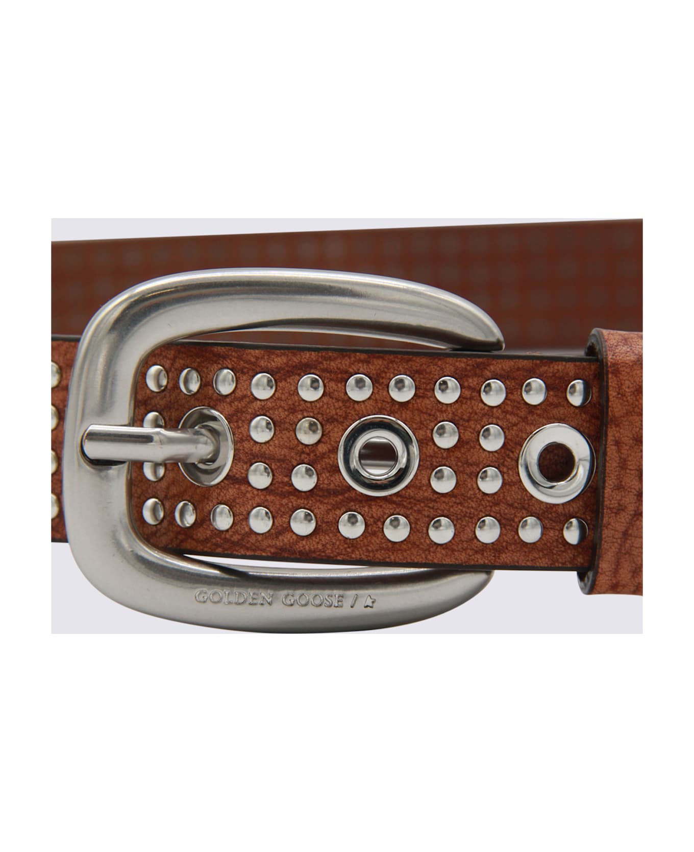 Golden Goose Brown Leather Belt - Leather Brown