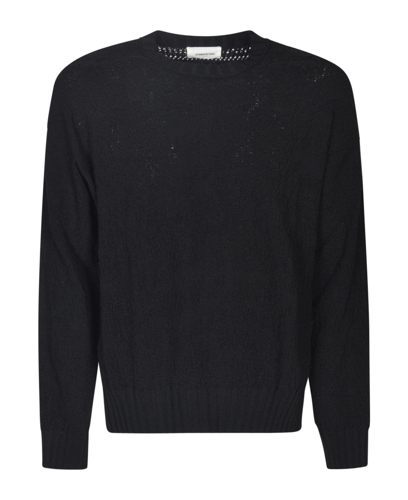Atomo Factory Knitted Sweatshirt - Black