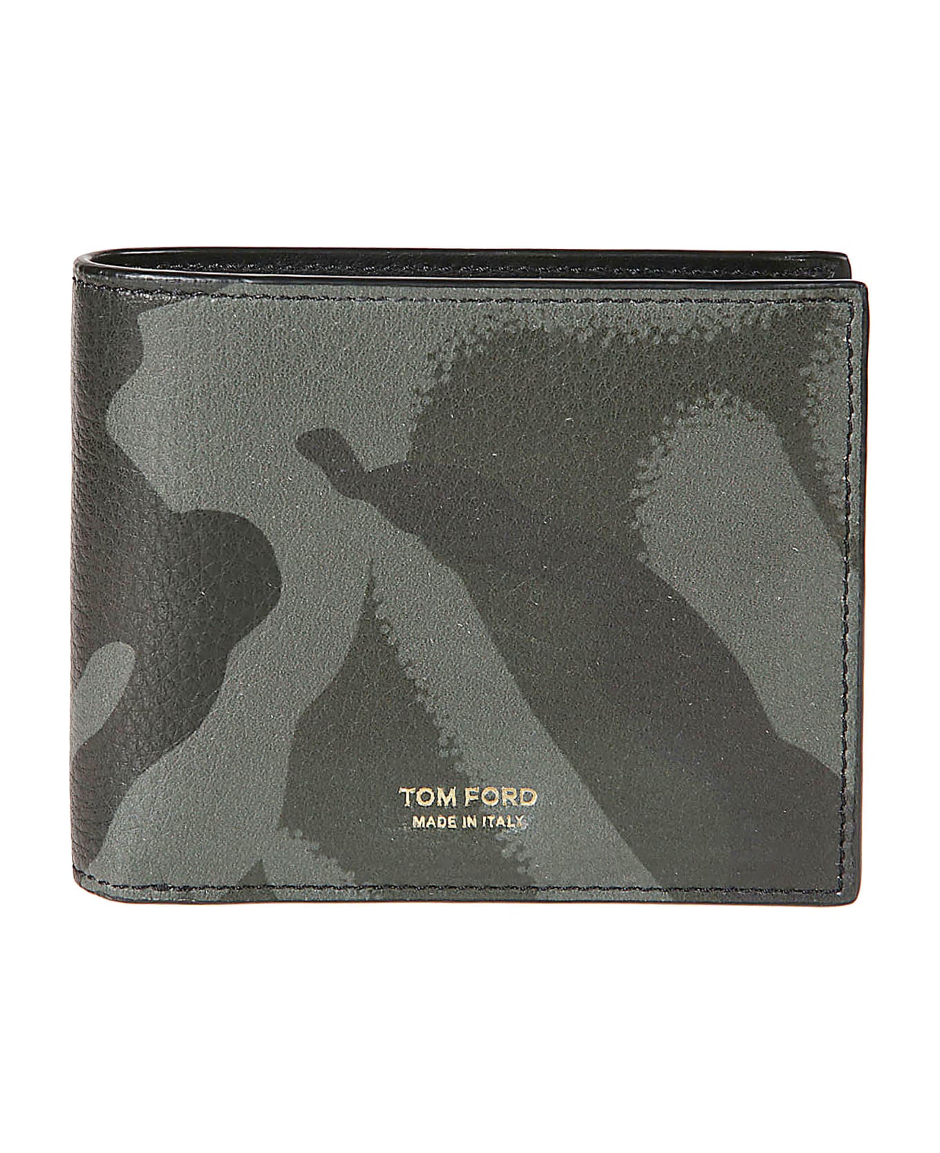Tom Ford Camouflage Bill-fold Wallet - Dark Olive 財布