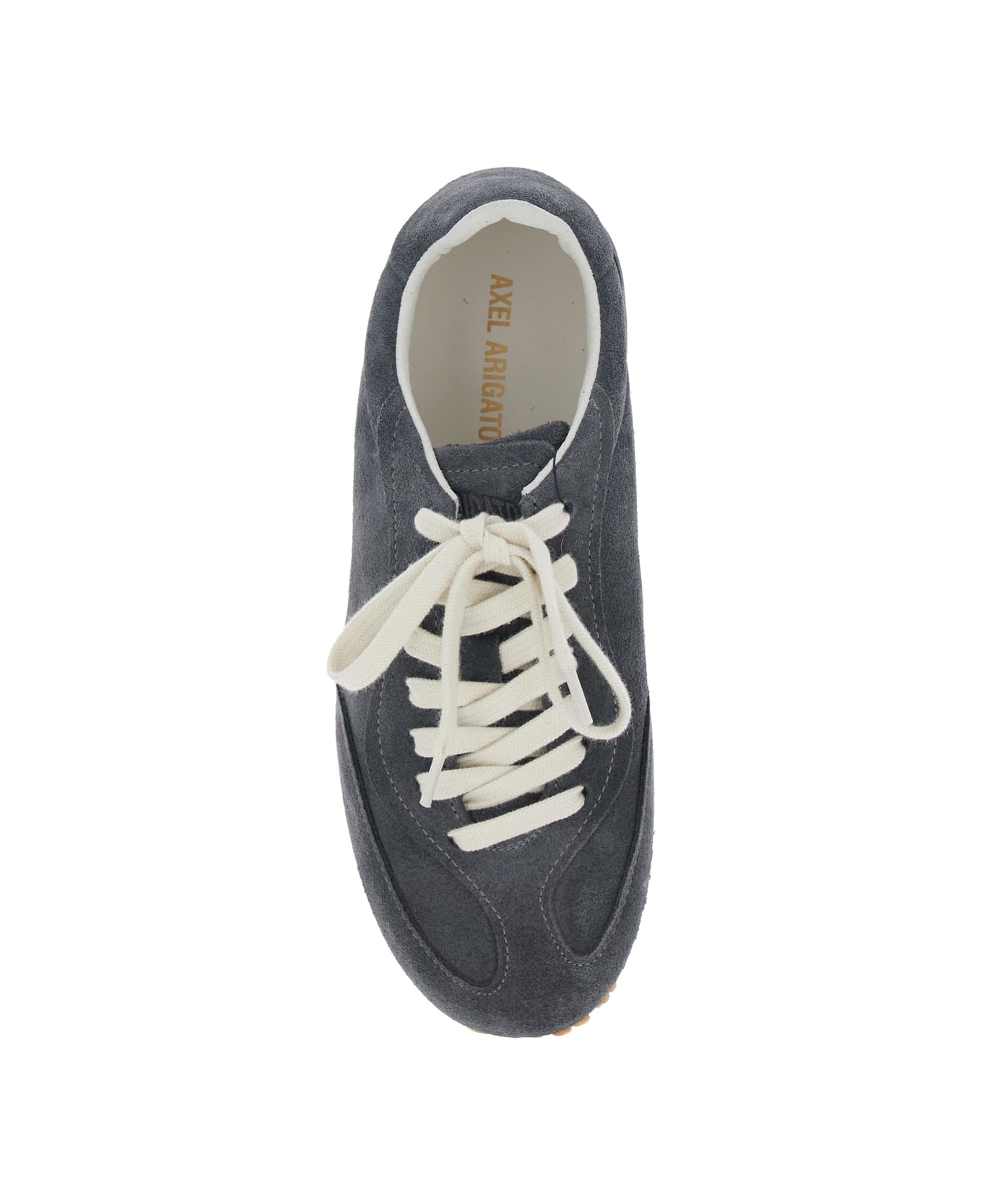 Axel Arigato 'daze Runner' Grey Sneaker With Logo On The Tongue And Grooved Sole In Suede Woman - Grey