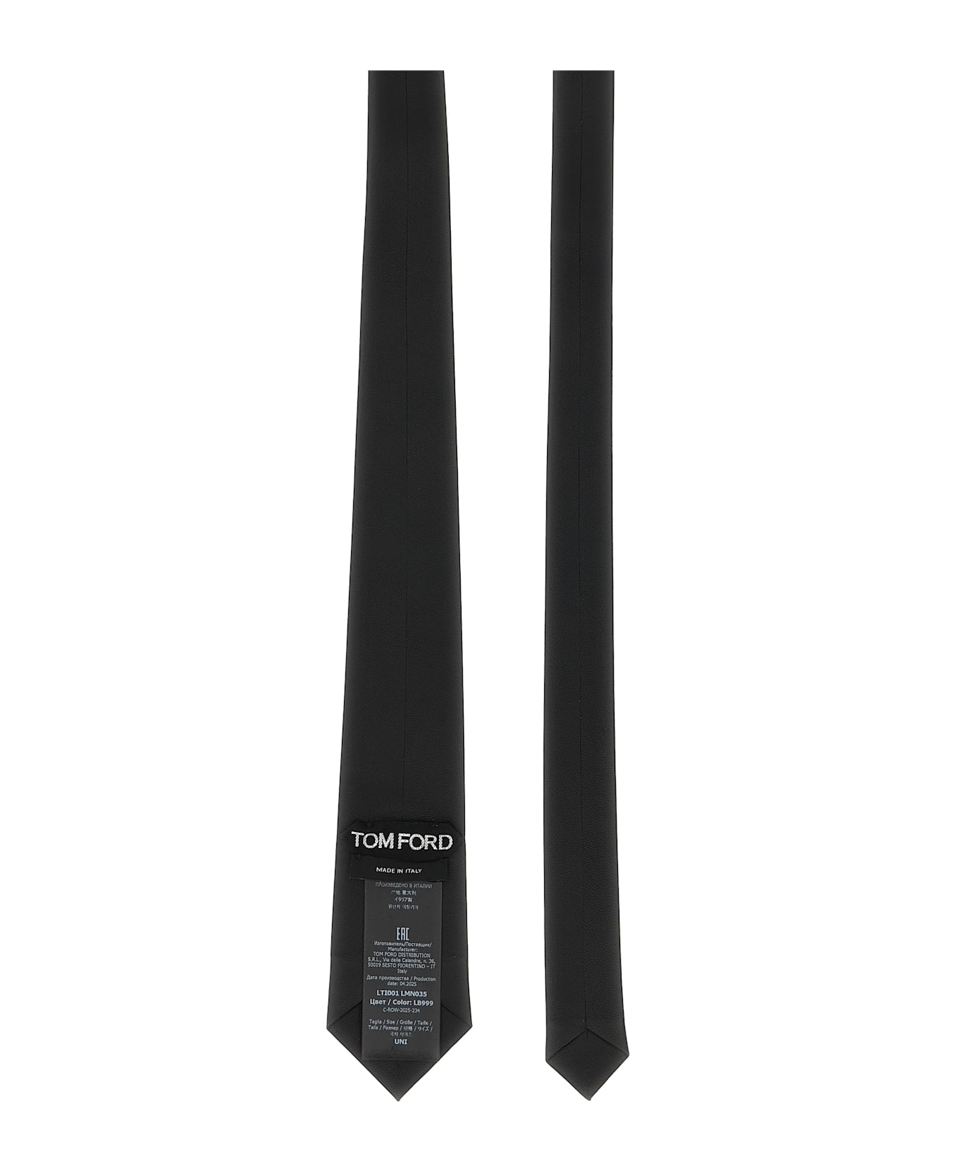 Tom Ford Plongé Nappa Tie - BLACK