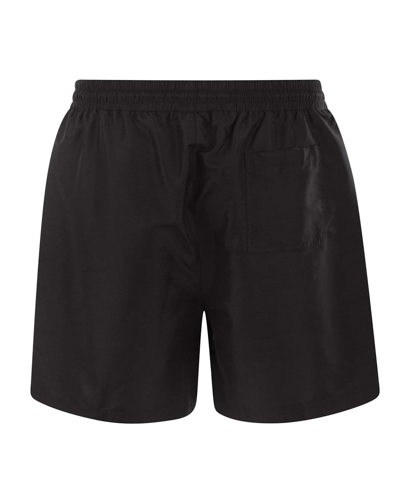 Brunello Cucinelli Swimming Costume With Elastic And Drawstring - Black