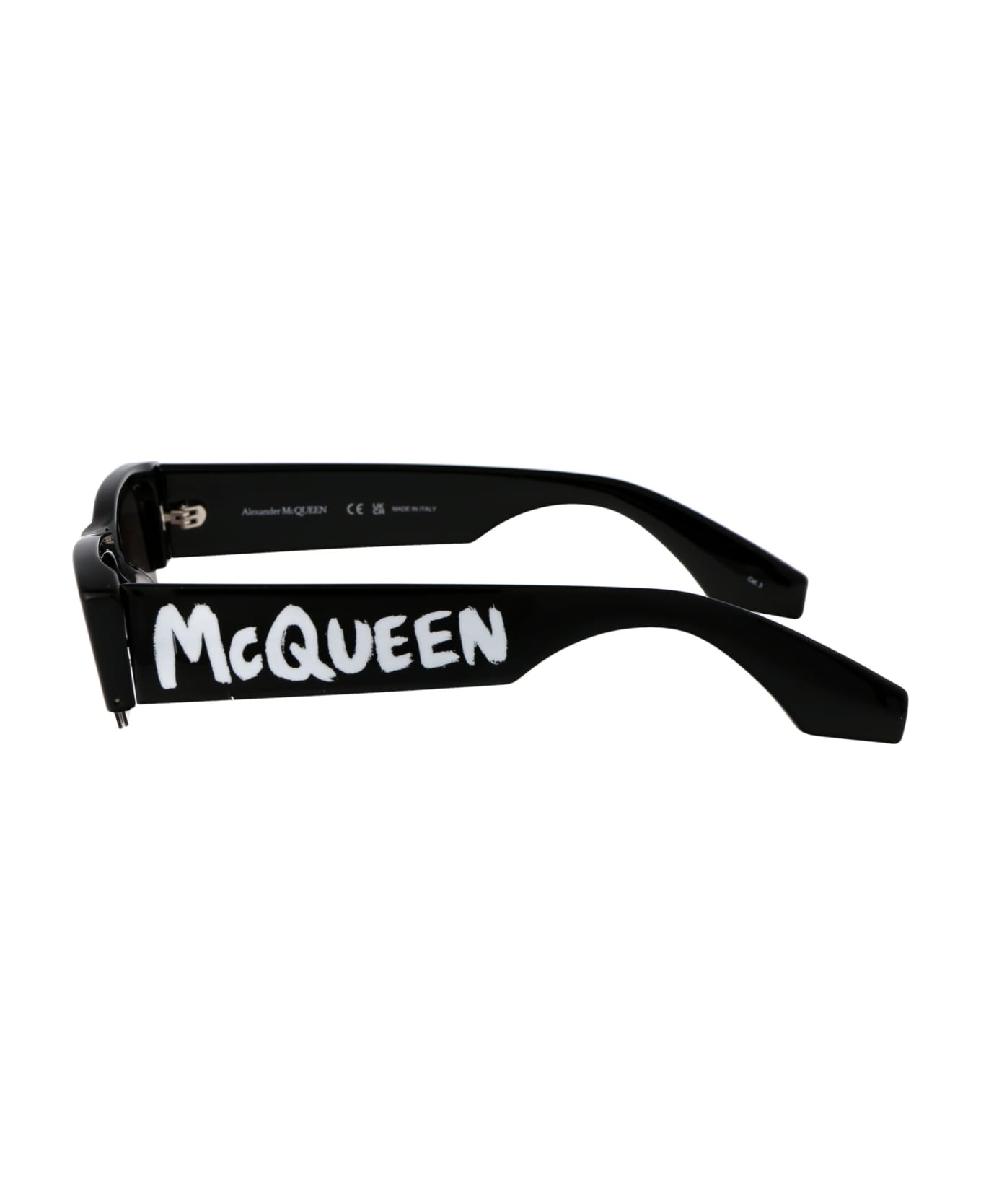 Alexander McQueen Eyewear Am0404s Sunglasses - 001 BLACK BLACK GREY