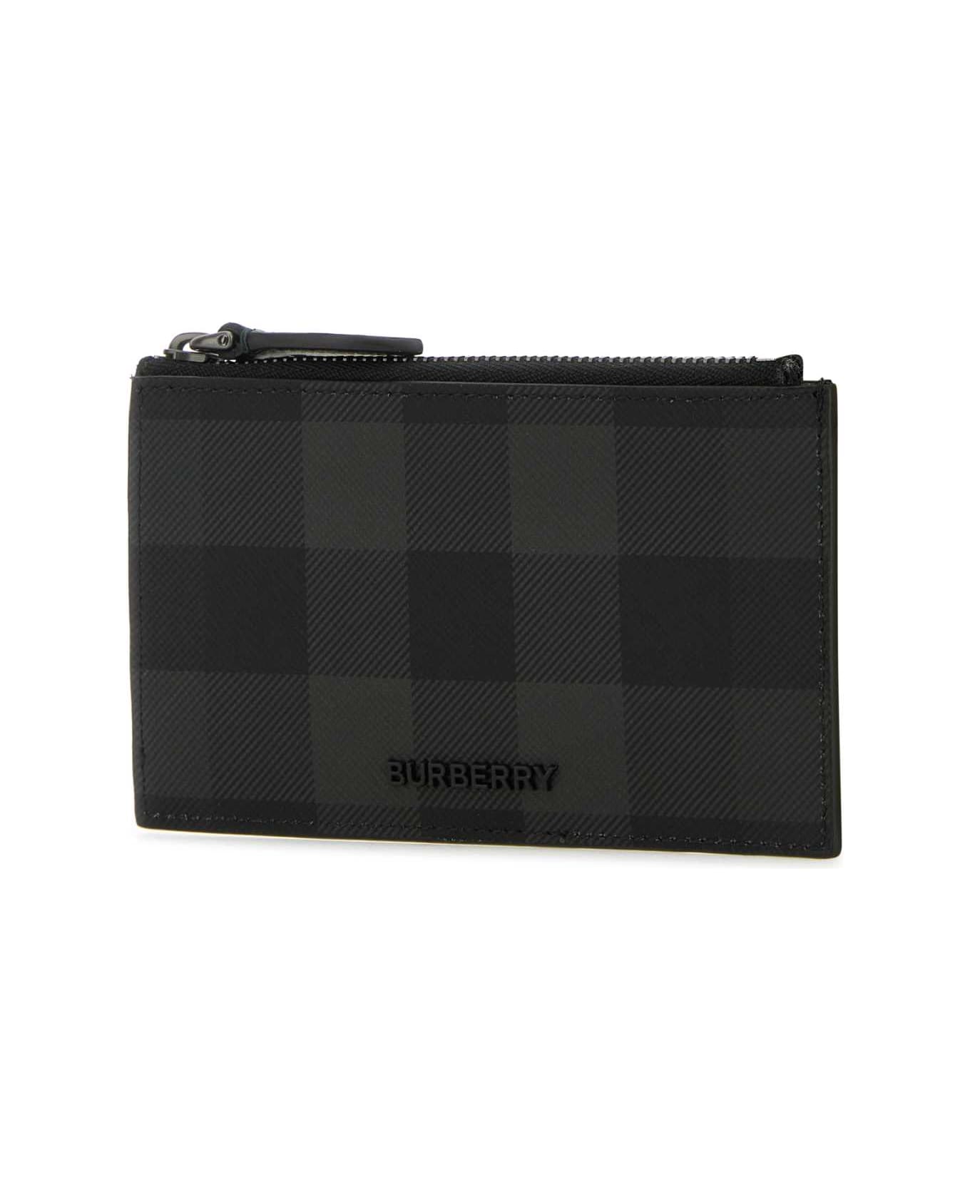 Burberry Printed Canvas Card Holder - CHARCOAL